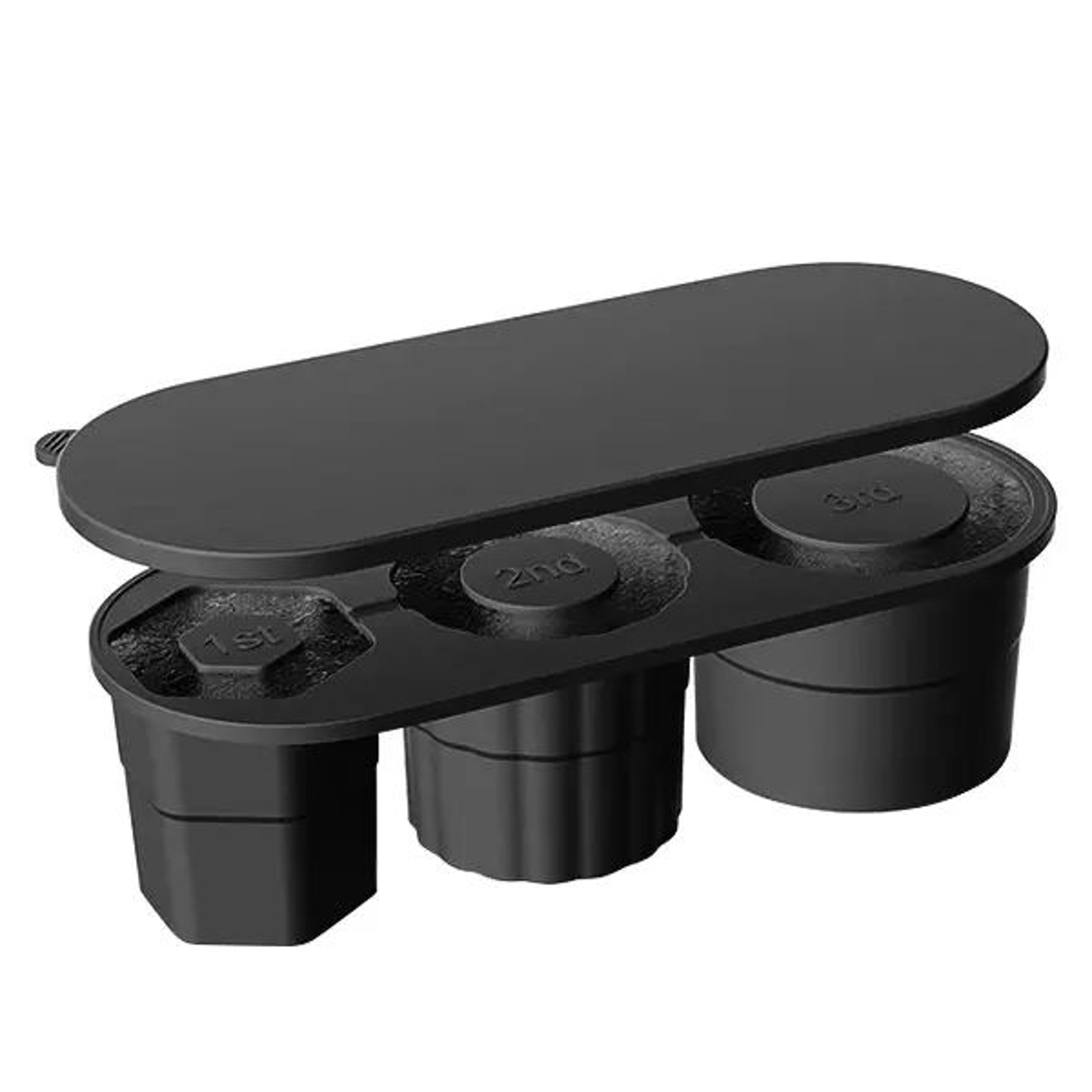 Stanley Tumbler Ice Cube Tray With Lid  Silicone Ice Mold For 20oz 30oz  40oz Cups 3