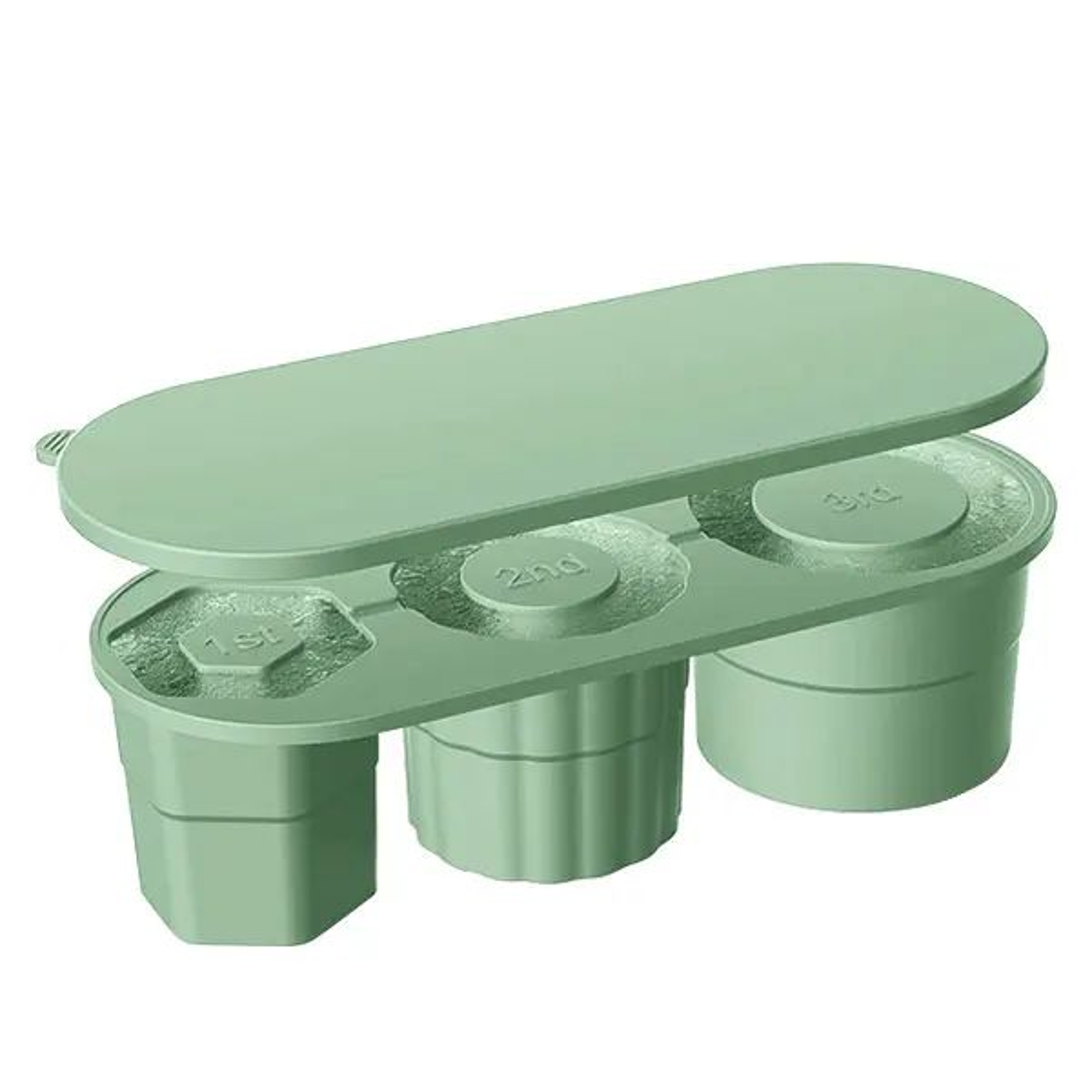 Stanley Tumbler Ice Cube Tray With Lid  Silicone Ice Mold For 20oz 30oz  40oz Cups 4