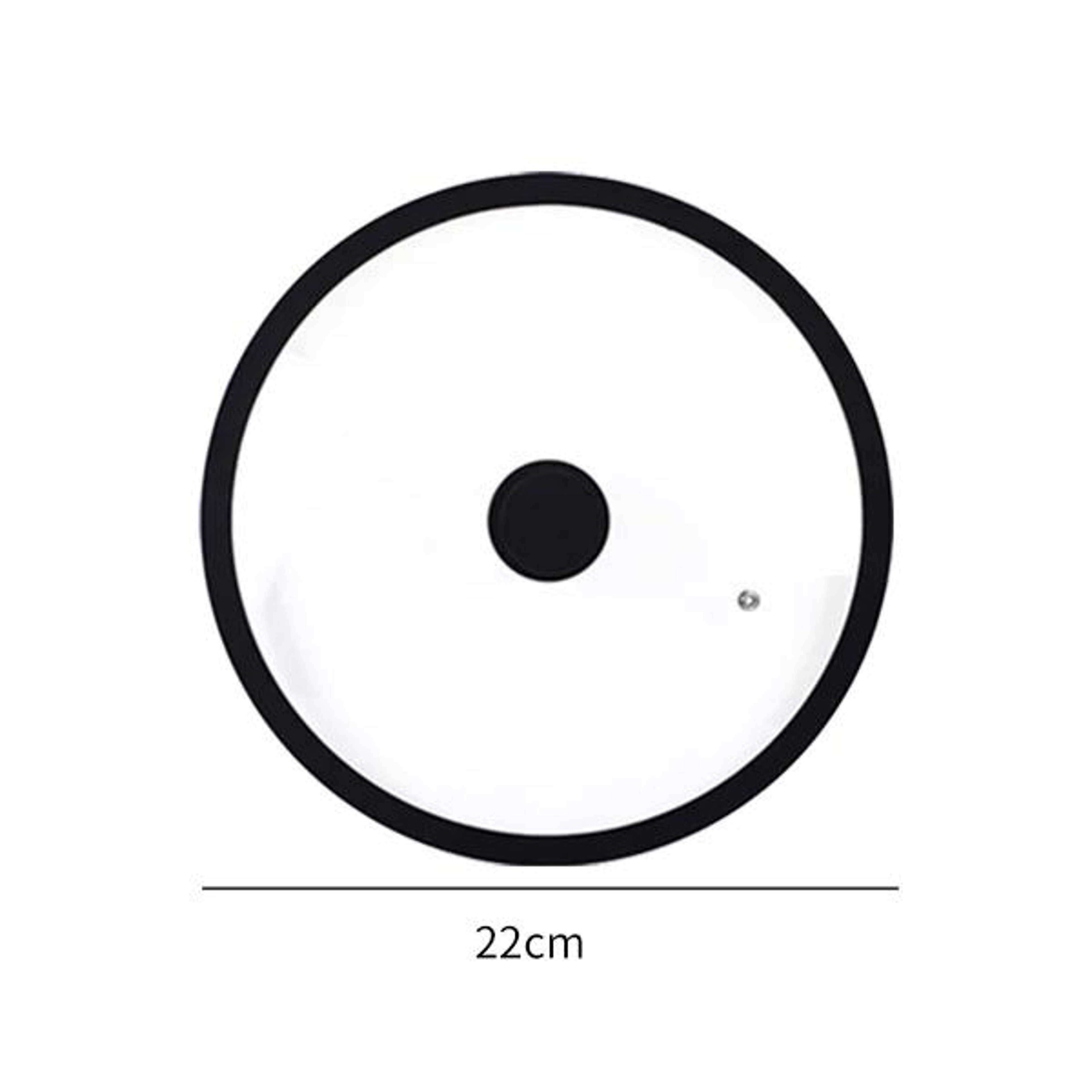Universal Tempered Glass Pot Lid With Silicone Rim  Vented Cover For Pots Pans  Skillets 6
