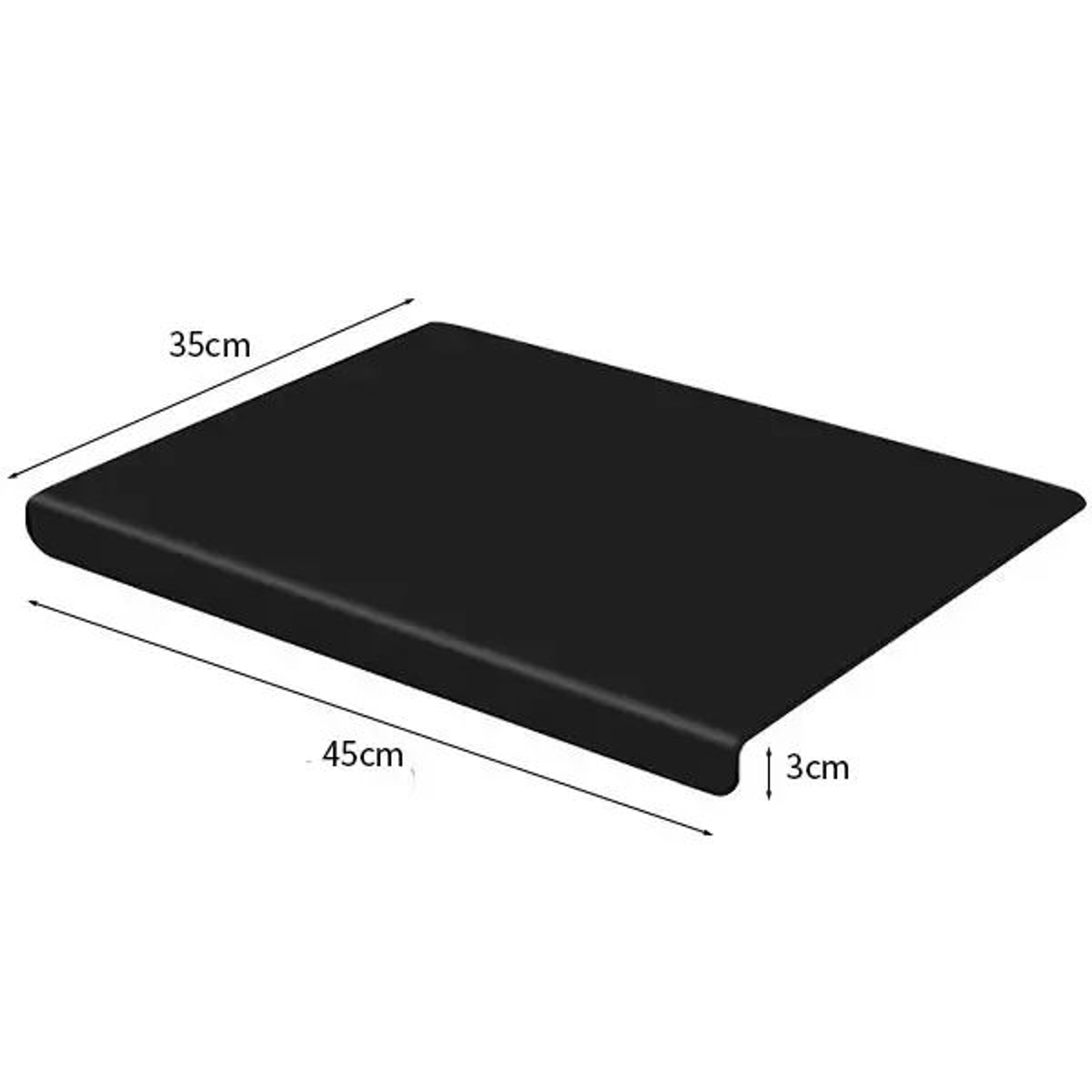 Clear Acrylic Cutting Board With Counter Lip  AntiSlip Acrylic Cutting Board For Modern Kitchens 3