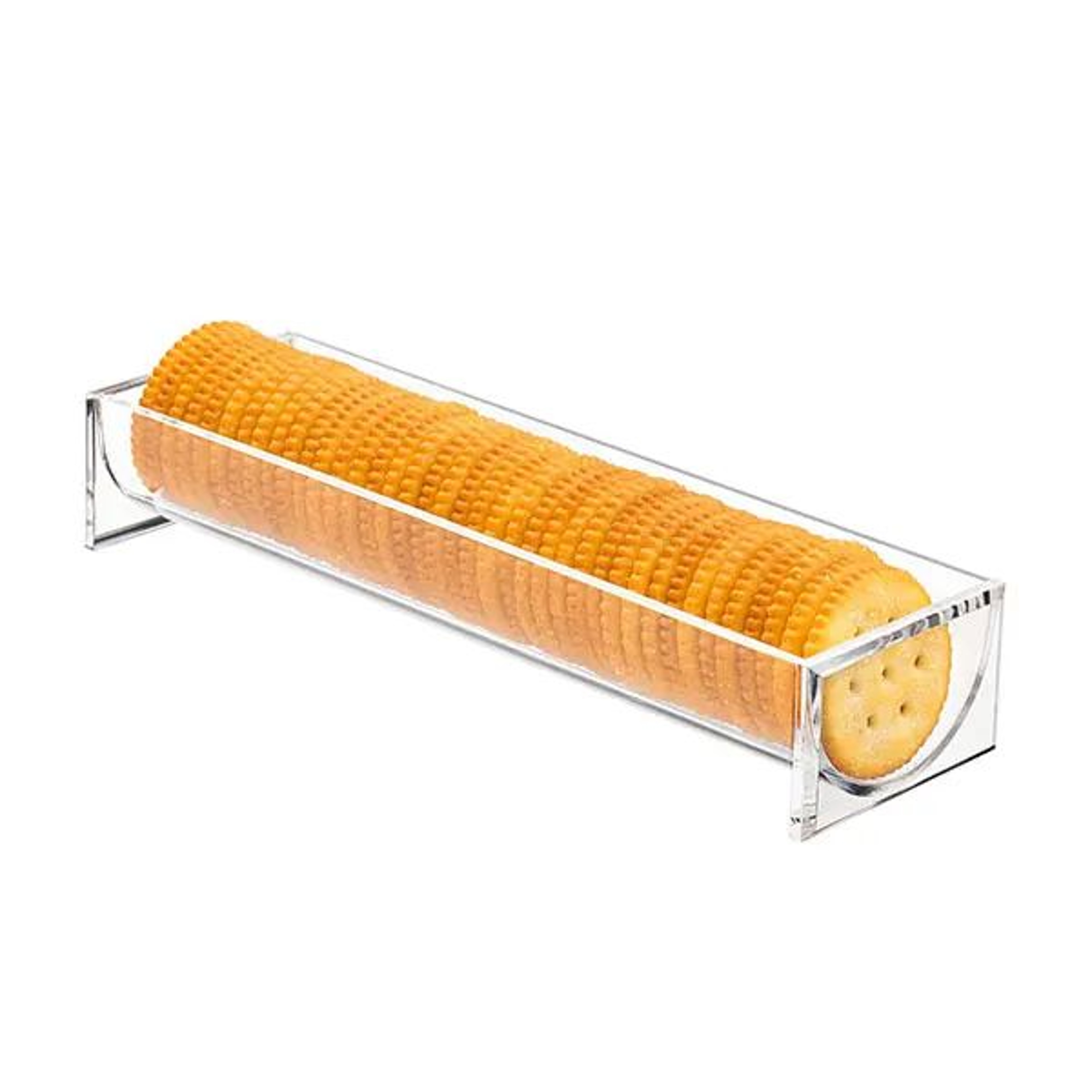 Clear Acrylic Cracker Tray  Rectangular Cracker Holder  Elegant Serving Display 4