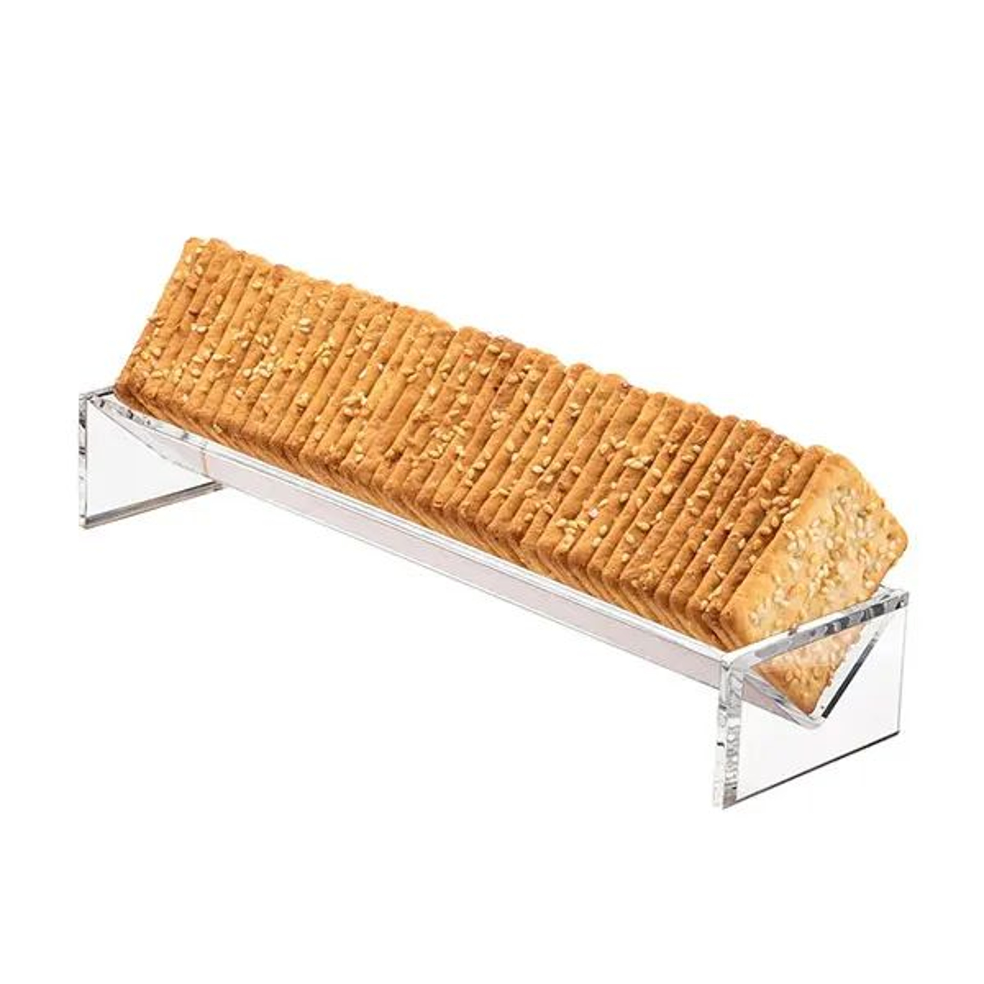 Clear Acrylic Cracker Tray  Rectangular Cracker Holder  Elegant Serving Display 5
