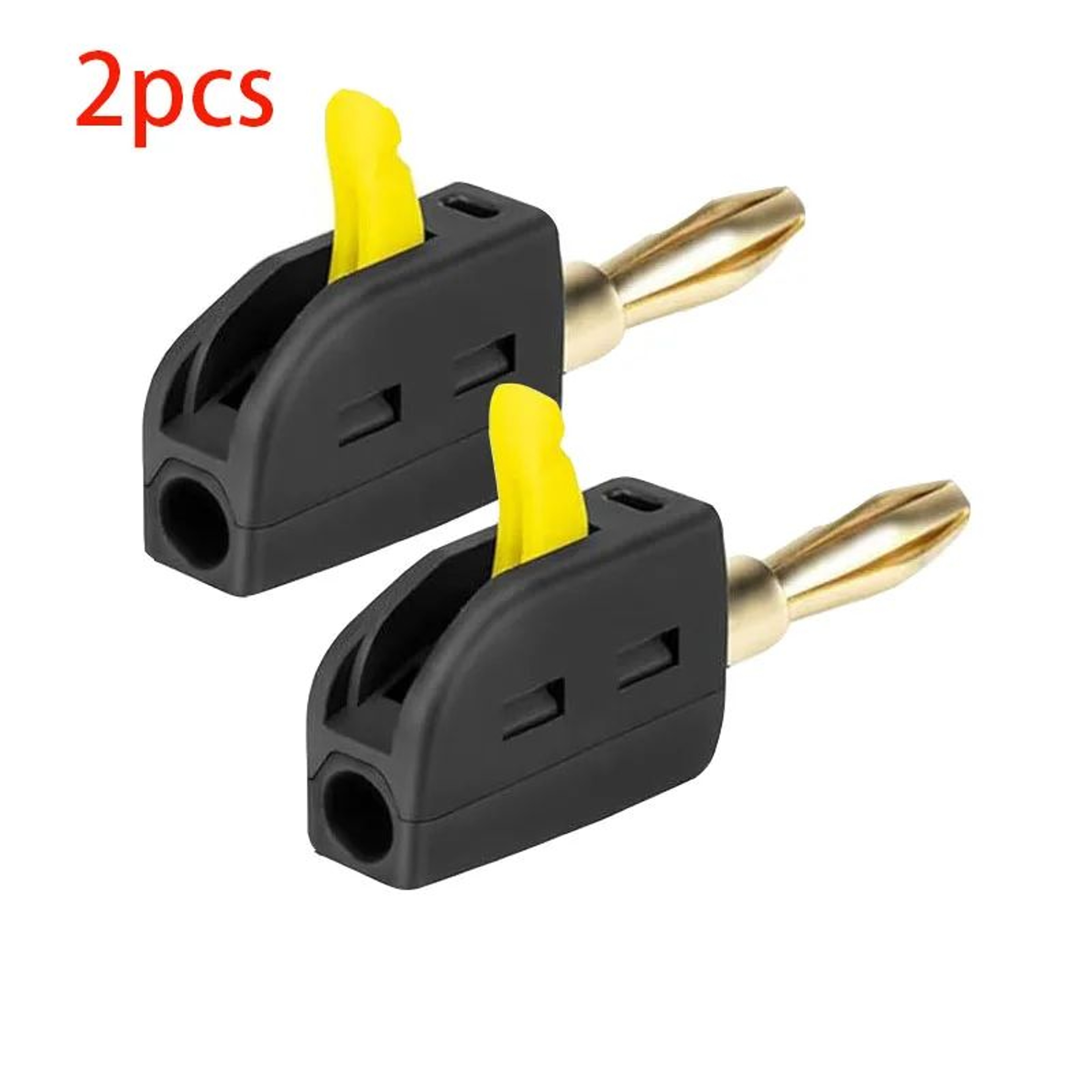 GoldPlated 32A Banana Plug Connectors  Solderless HighCurrent Audio  Speaker Plugs 3