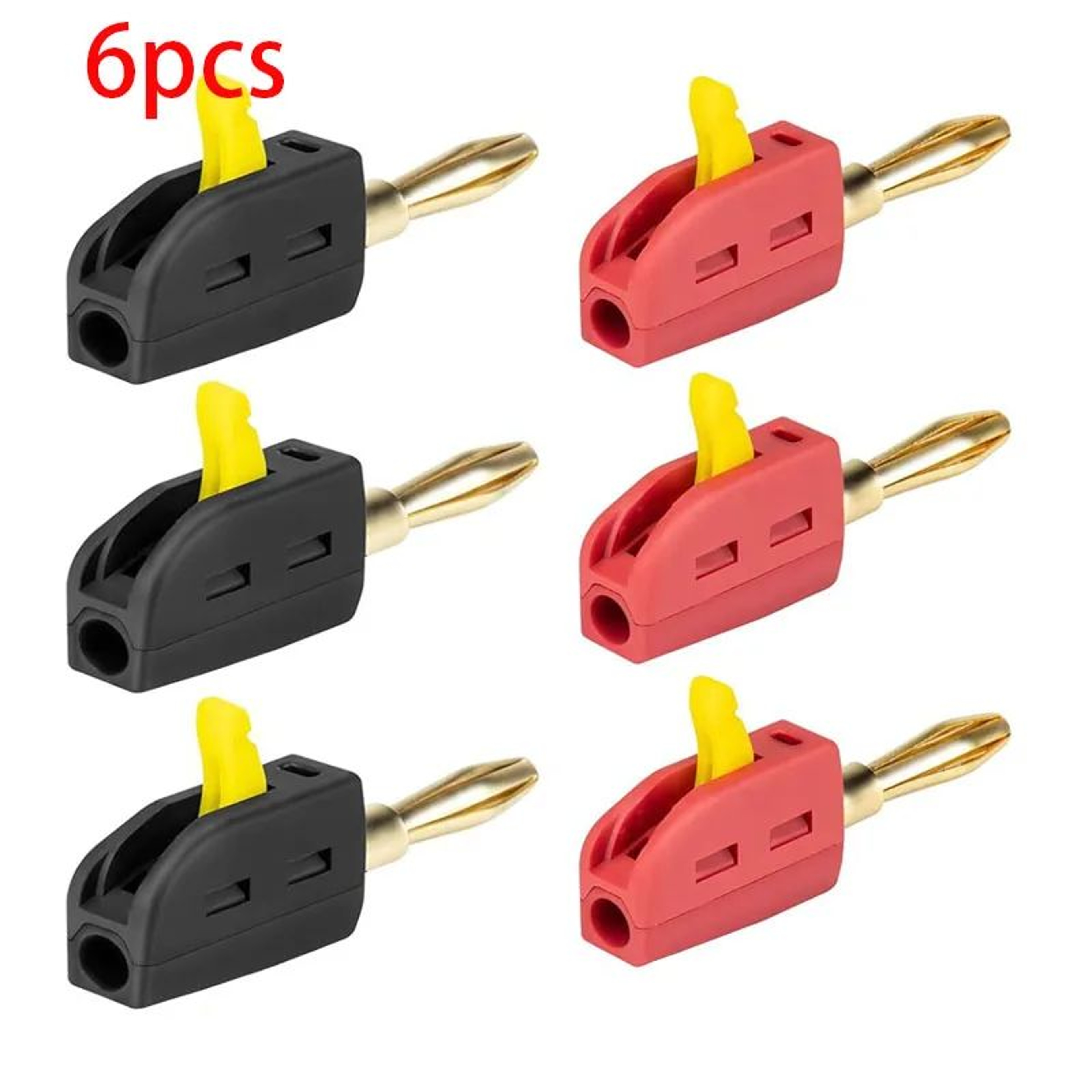 GoldPlated 32A Banana Plug Connectors  Solderless HighCurrent Audio  Speaker Plugs 7