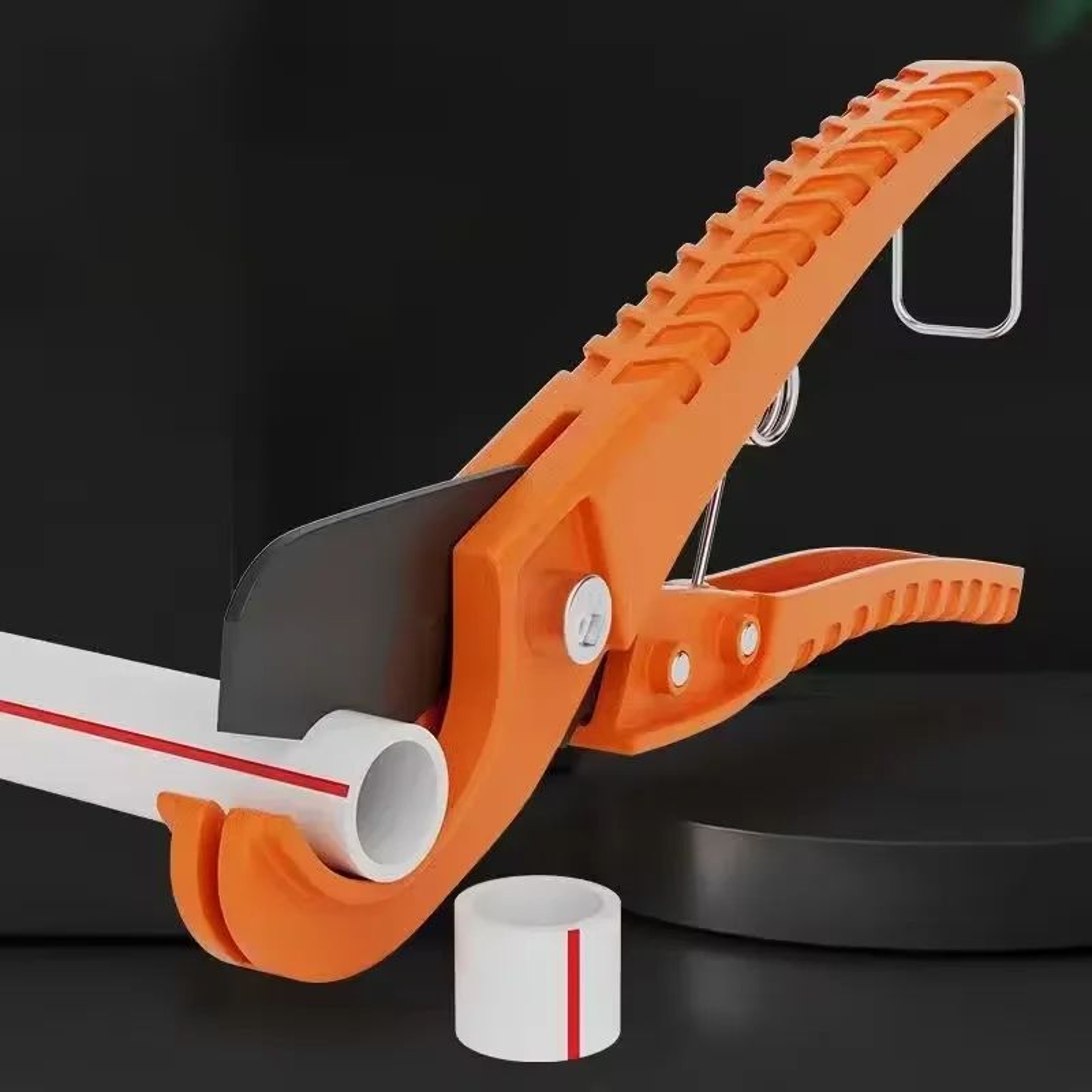 Portable 125 PEX Pipe Cutter  OneHand PVC Pipe Cutter For Clean Effortless Cuts 0