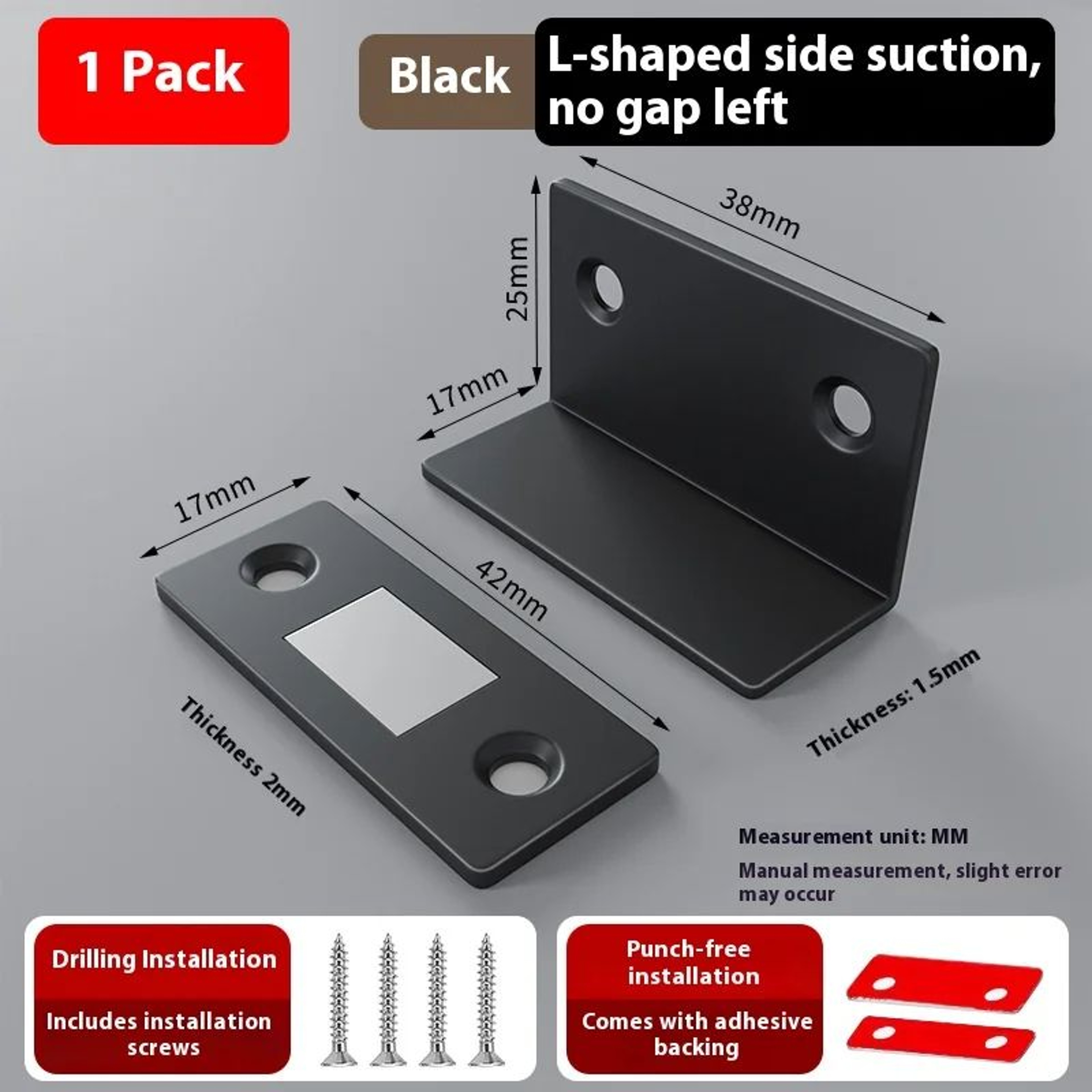 UltraThin LType Magnetic Cabinet Catch  Strong Magnetic Door Closer For Cabinets  Wardrobes 4