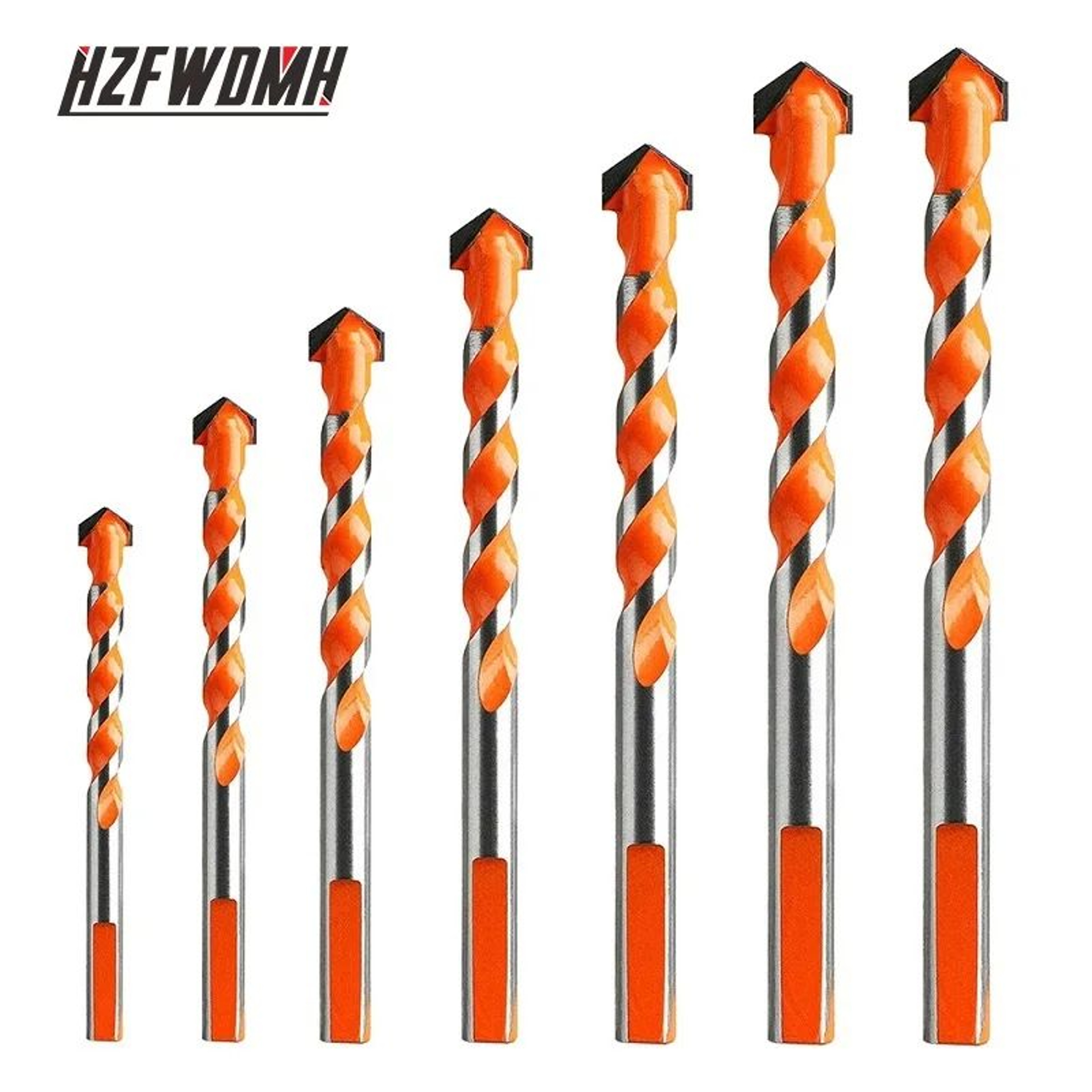 Diamond Triangle Drill Bit Set 312mm For Tile Glass Concrete And Wood 0