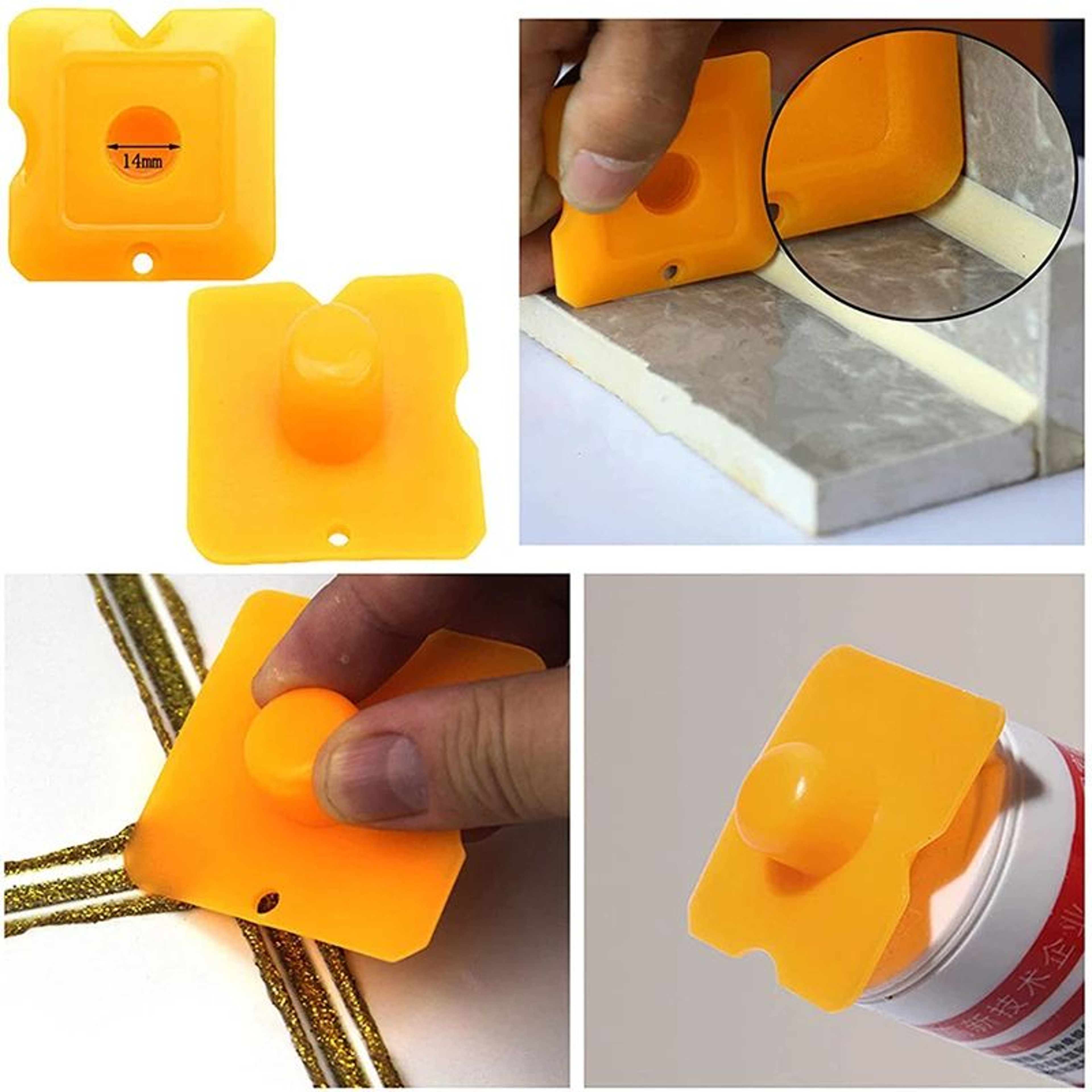 5Piece Caulking Tool Set  Silicone Finishing  Joint Smoothing Applicators 3