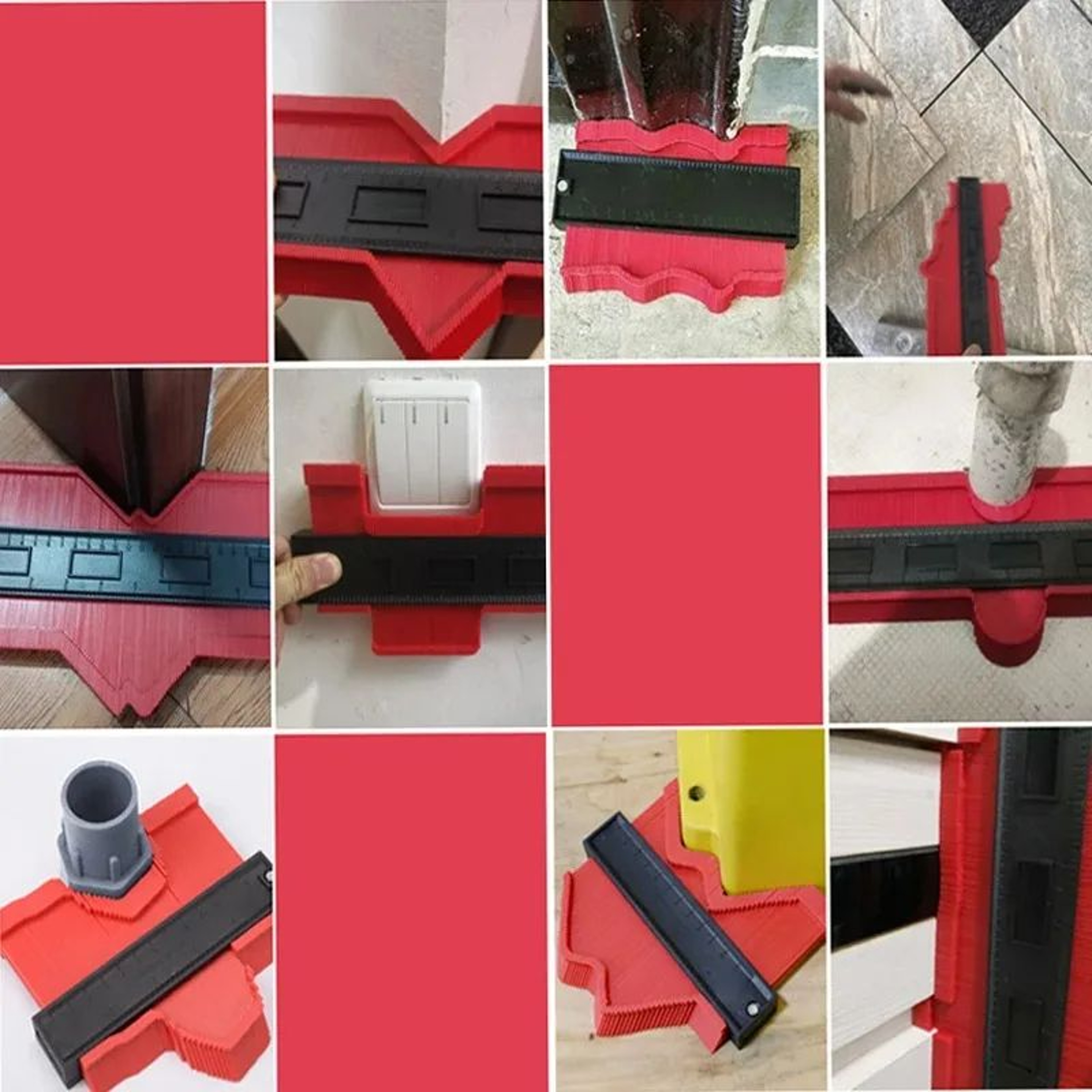 Profile Contour Gauge Ruler  Shape Duplicator Tool For Tiling  Woodworking 3