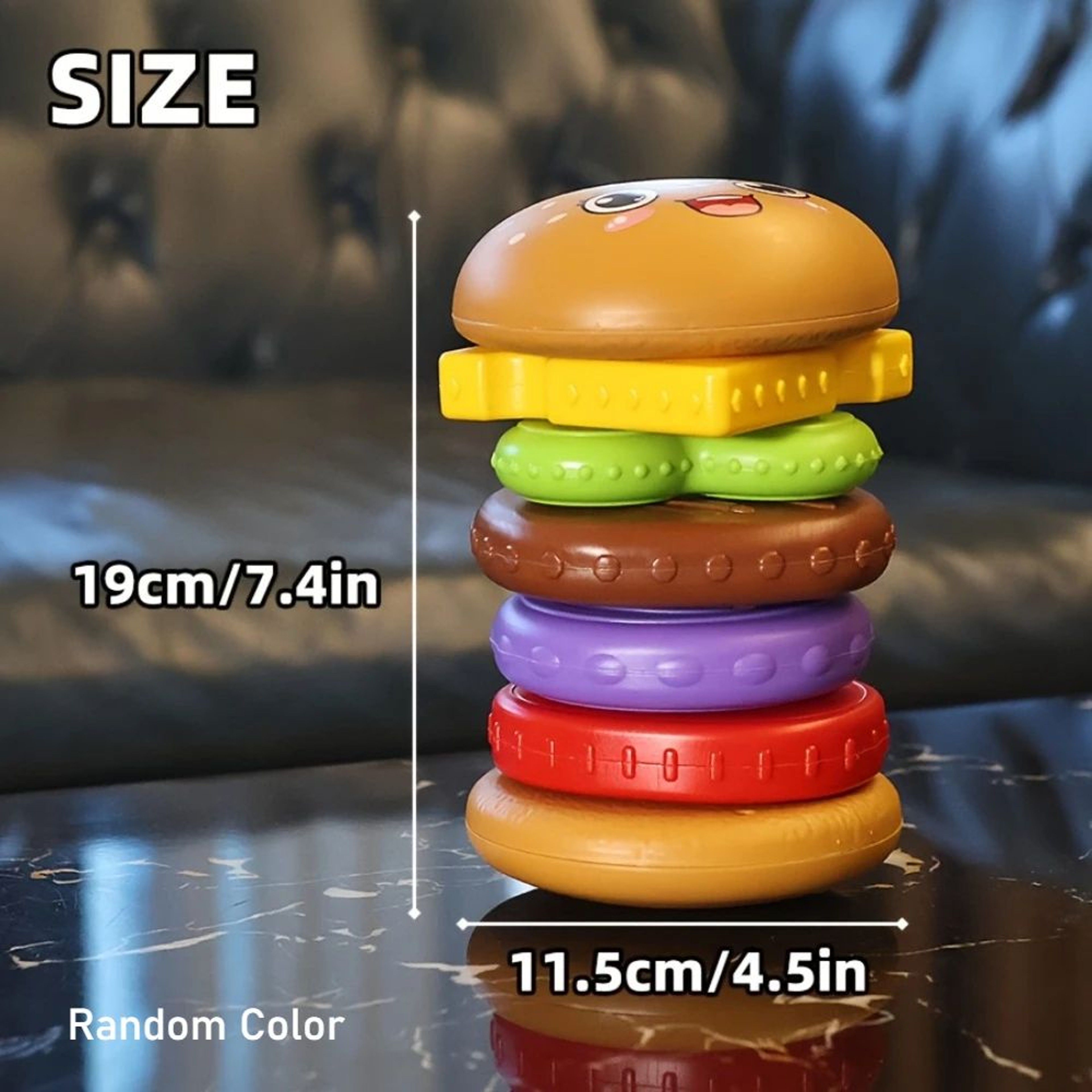 Stack  Play Burger Toy  Fine Motor Skills Stacking Game For Toddlers  Infants 1