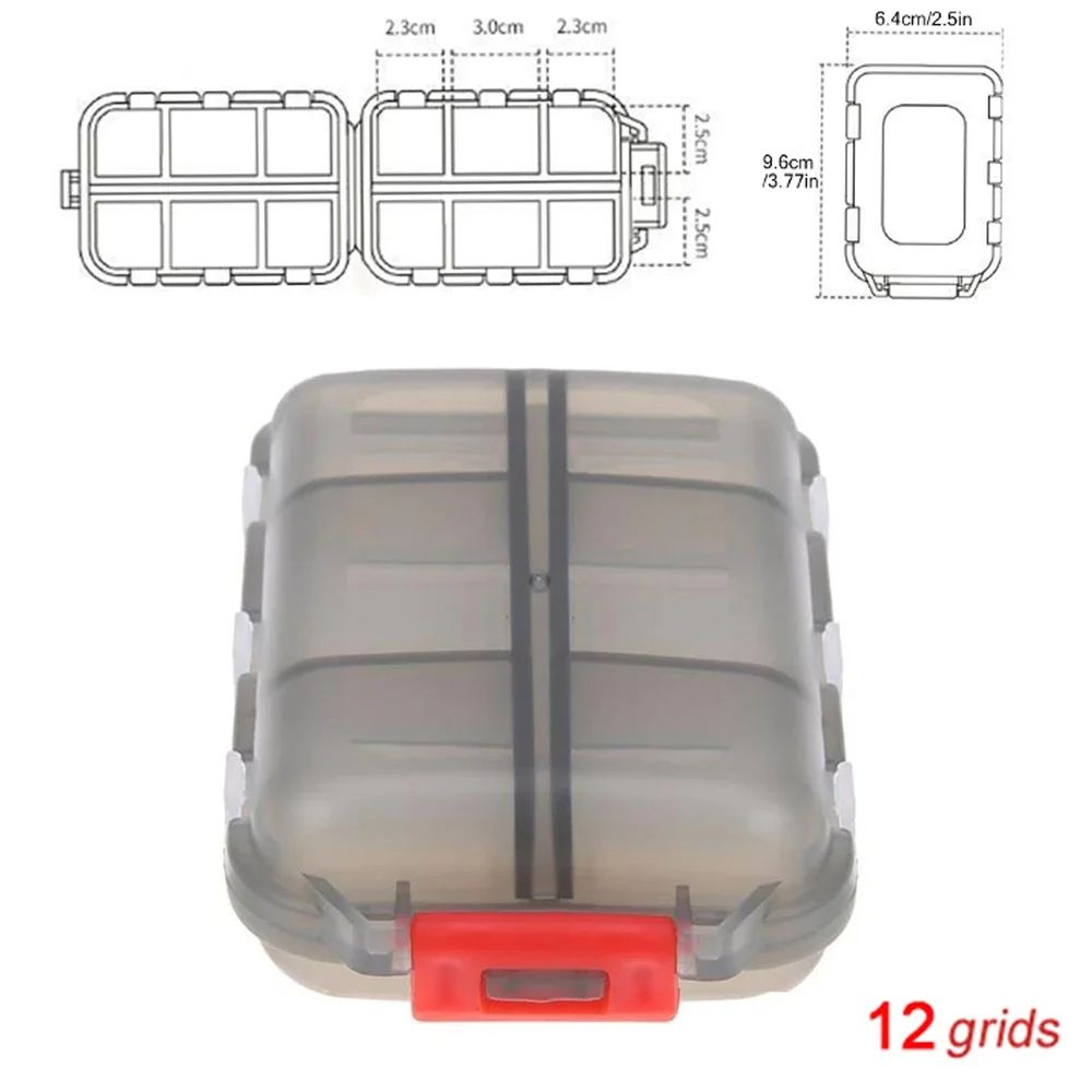 Portable Travel Pill Organizer With 10Grid Daily Medicine Storage Case 5