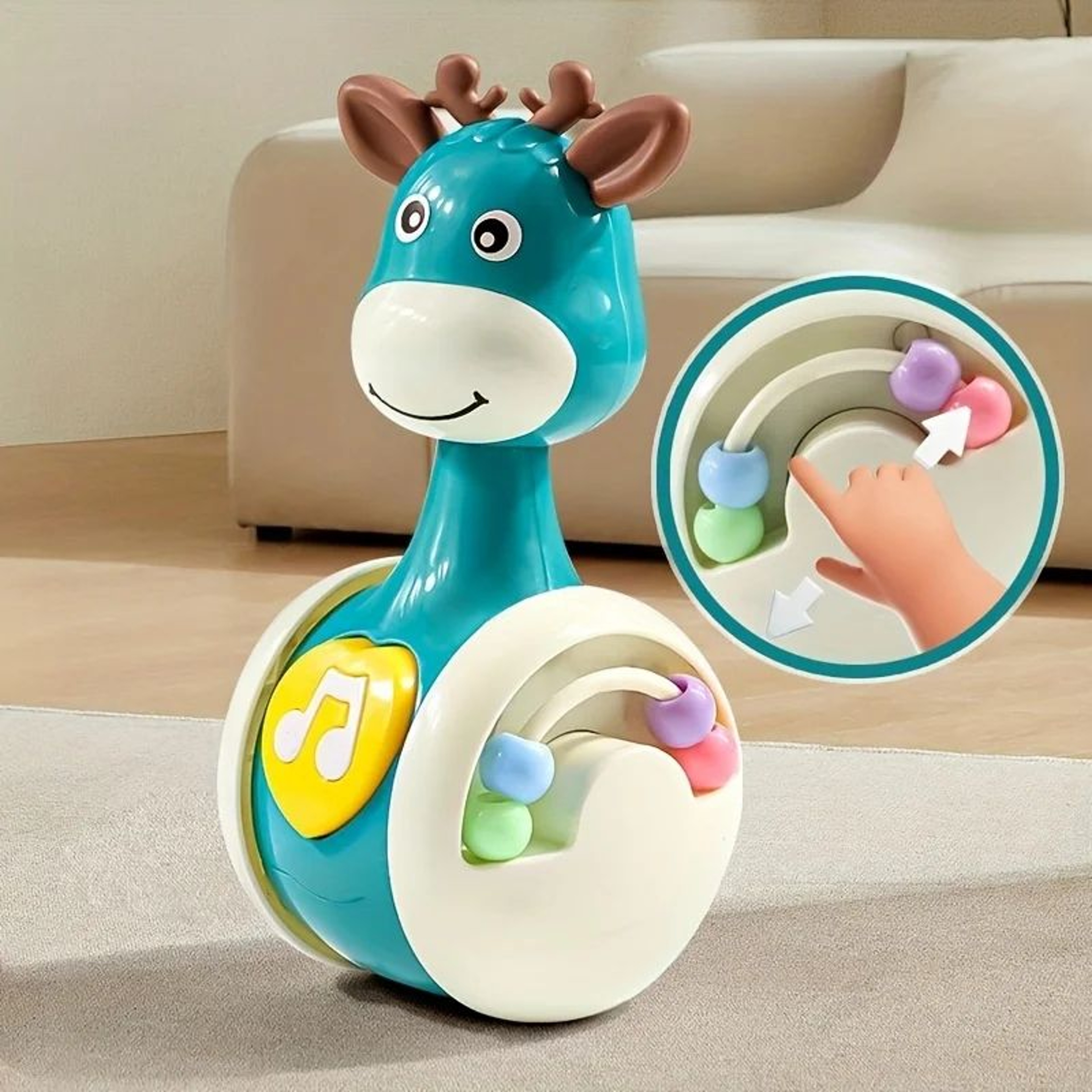 Swinging Giraffe Toy For Kids Sensory Play  Early Learning Fun 3