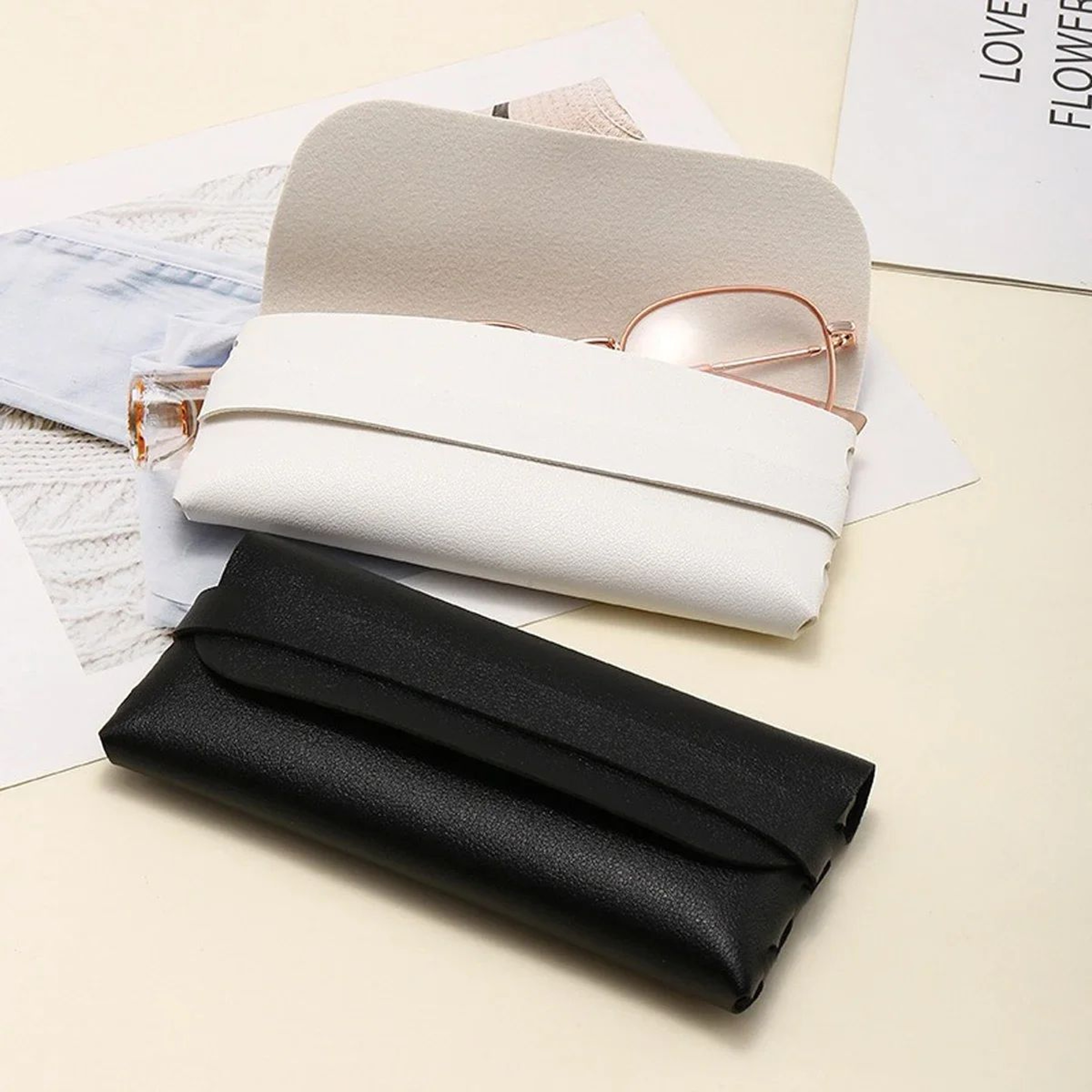 Premium Leather Glasses Case  Stylish Leather Glasses Case For Travel  Daily Protection 0