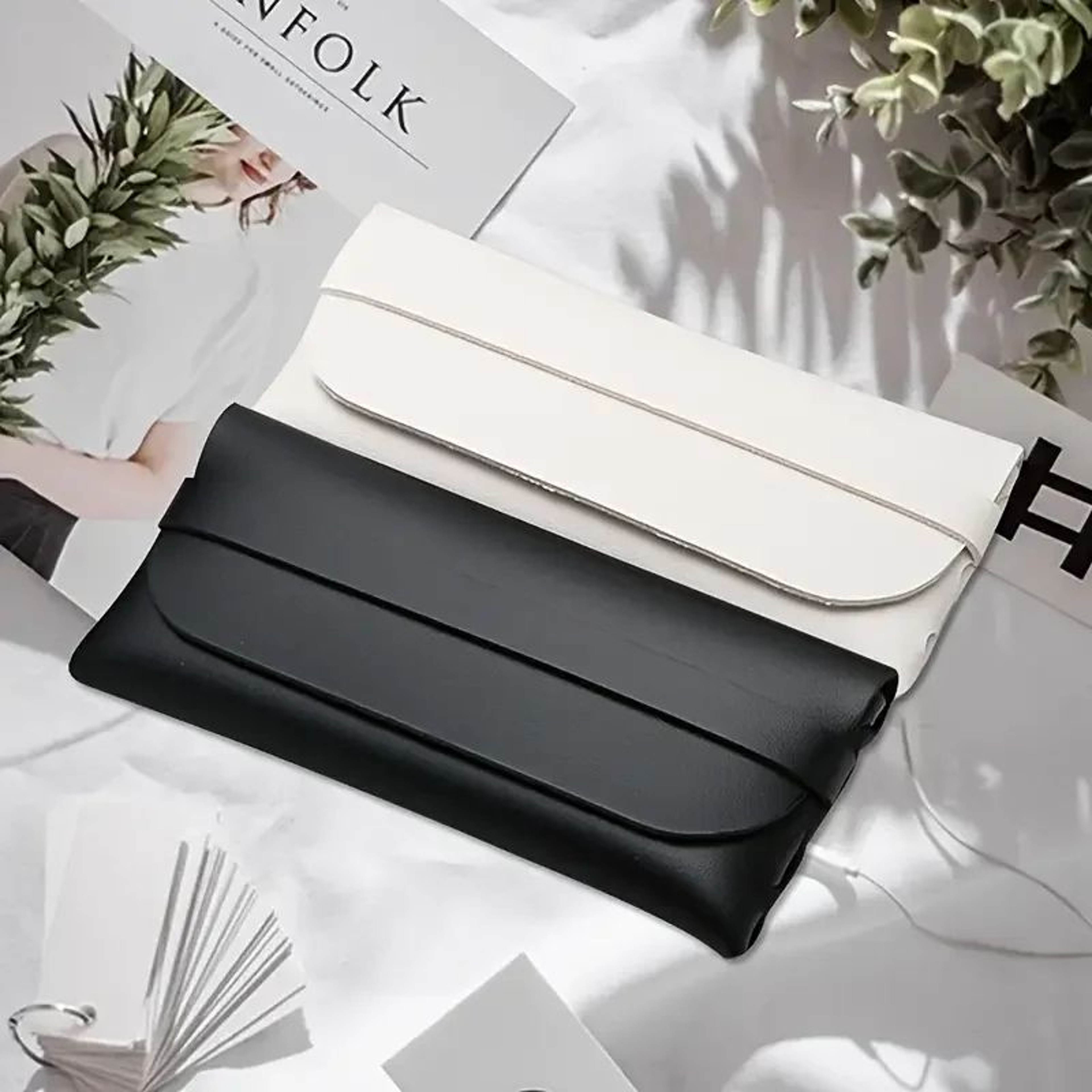 Premium Leather Glasses Case  Stylish Leather Glasses Case For Travel  Daily Protection 1