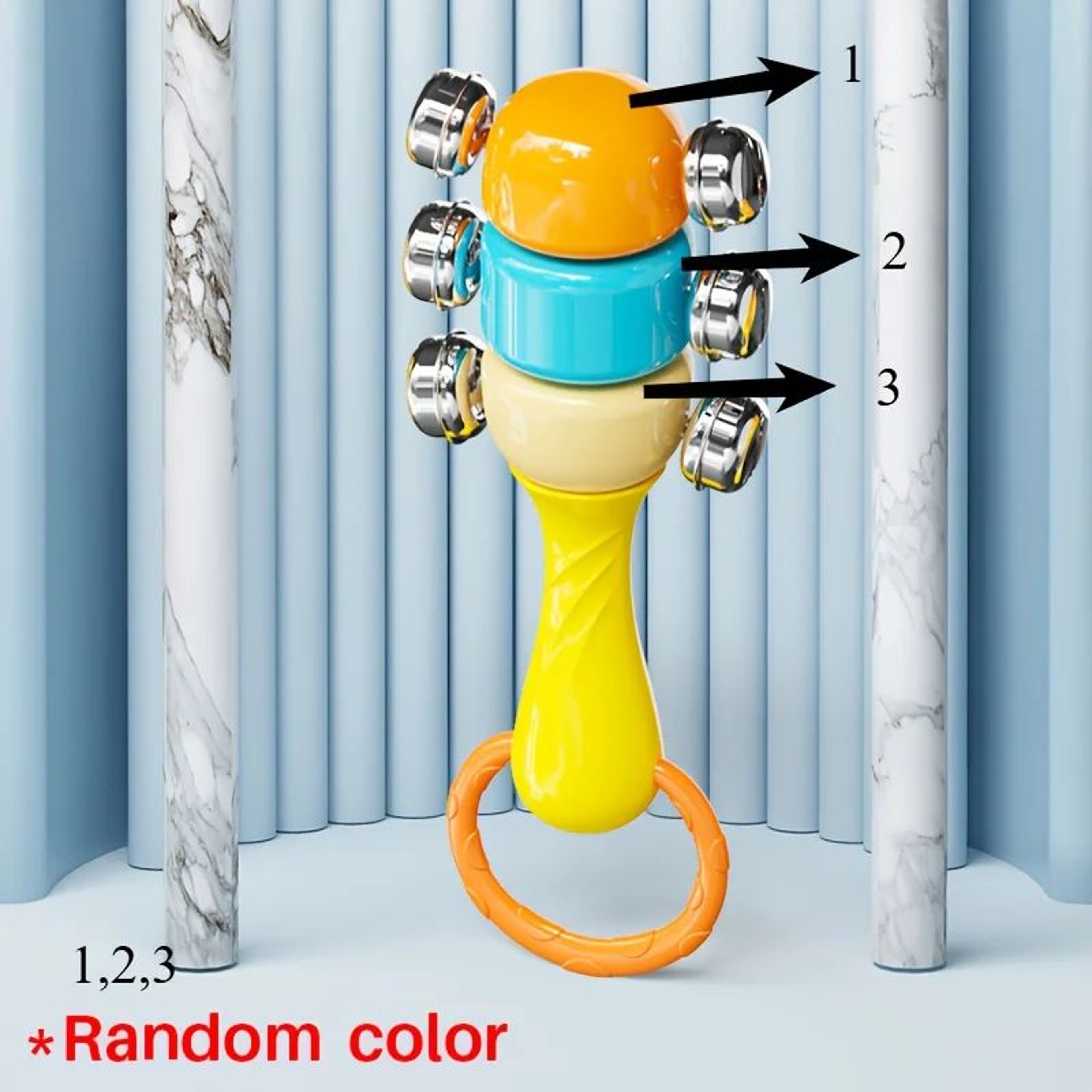 HandCranked Bell Game Set For Kids  Educational Musical Toy For Children With Sensory Learning Fun 6