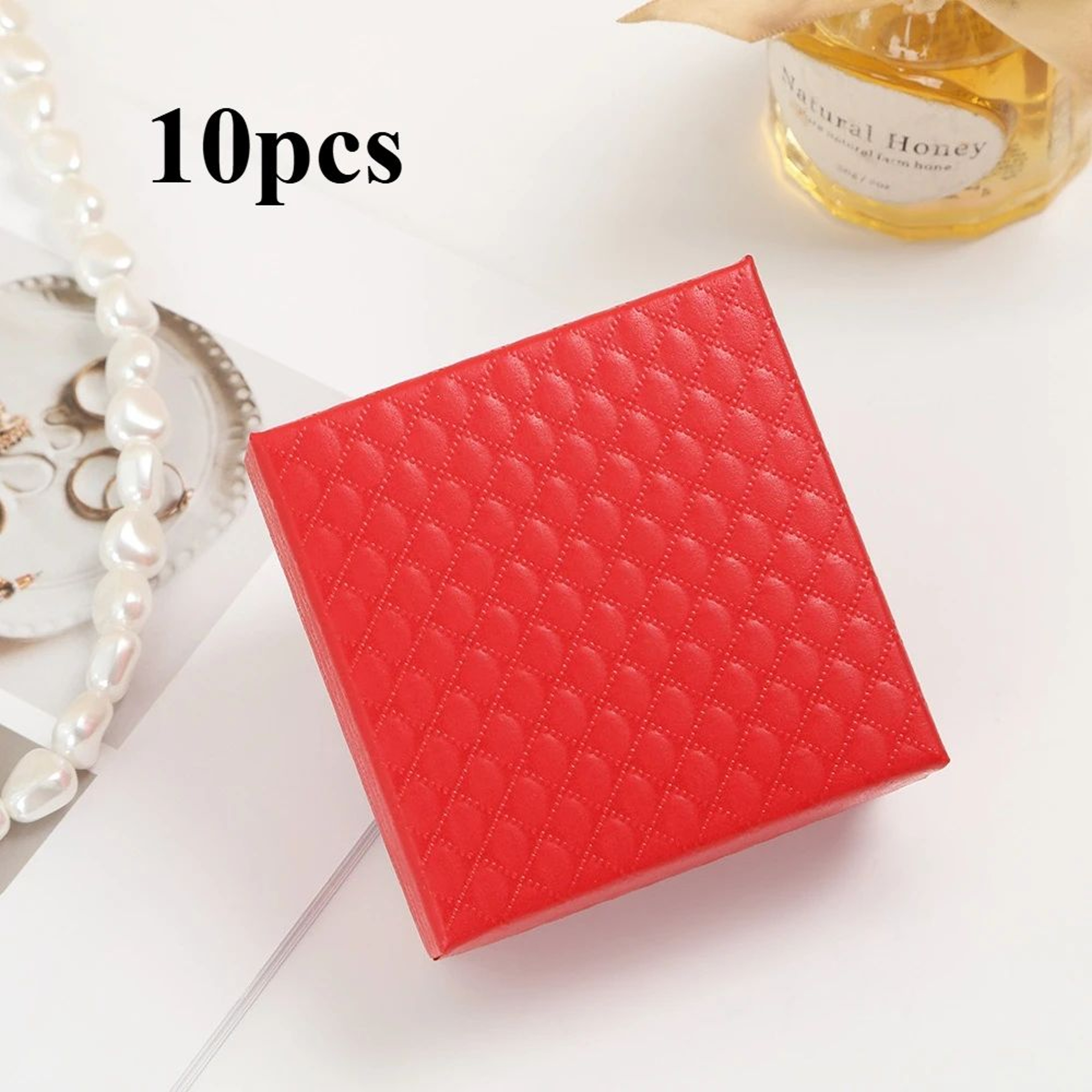 10Piece Plaid Jewelry Organizer Box Set  Compact Jewelry Organizer Box For Rings Earrings  Necklace 6