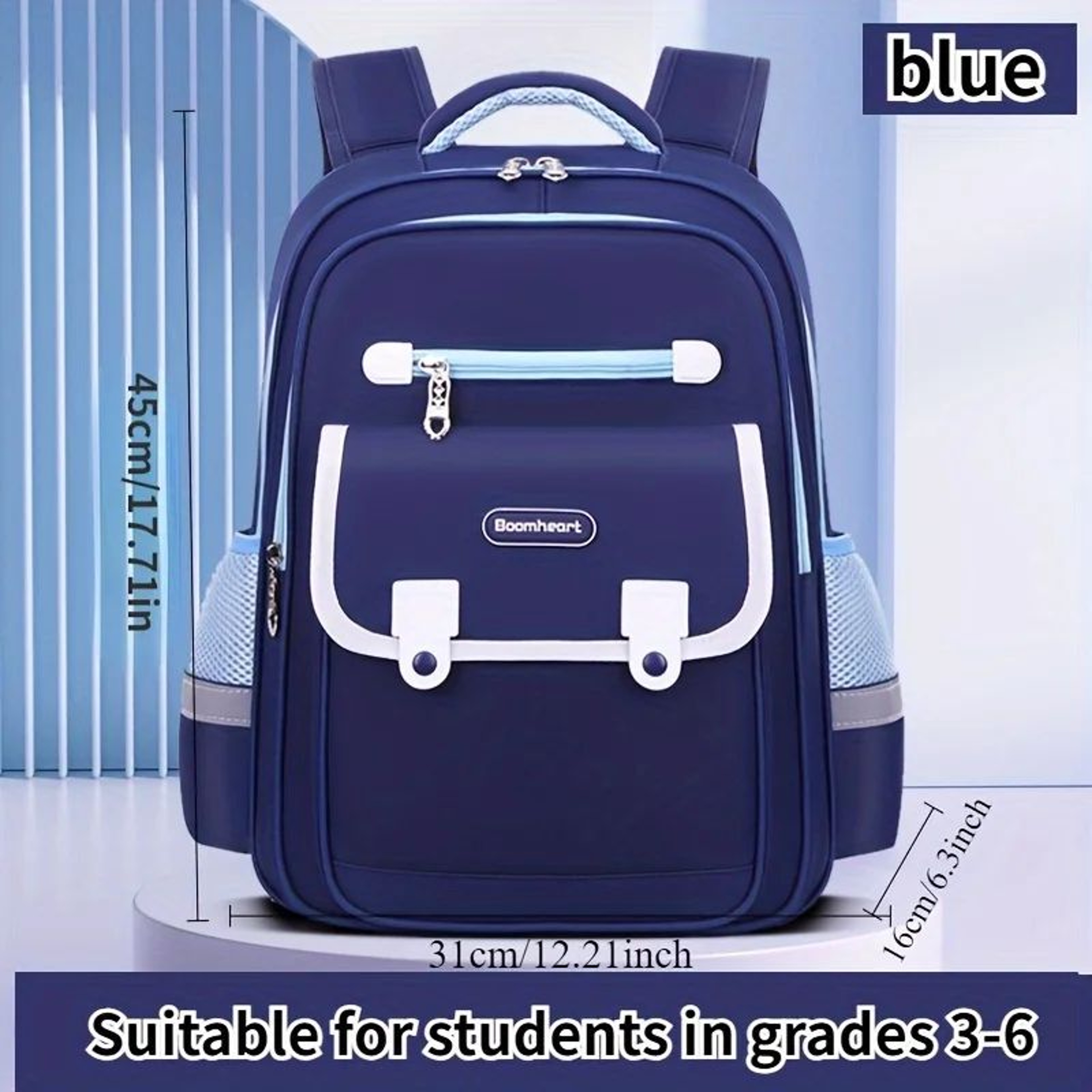 Lightweight Ergonomic School Backpack  Breathable SpineProtecting Bookbag For Kids Grades 16 3