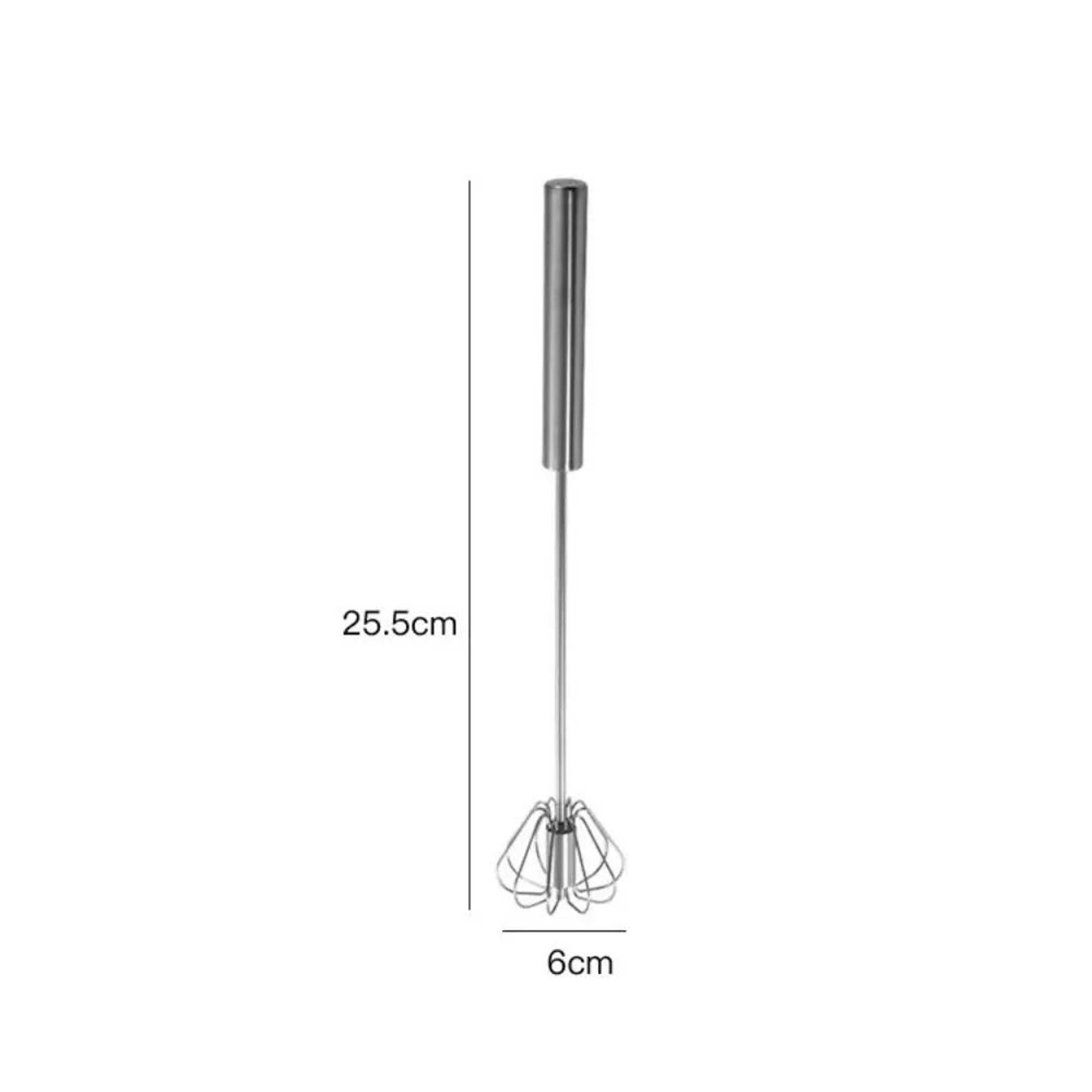 ProMix Stainless Steel SemiAutomatic Whisk Mixer  Manual Rotary Kitchen Whisk Tool For Effortless B 8