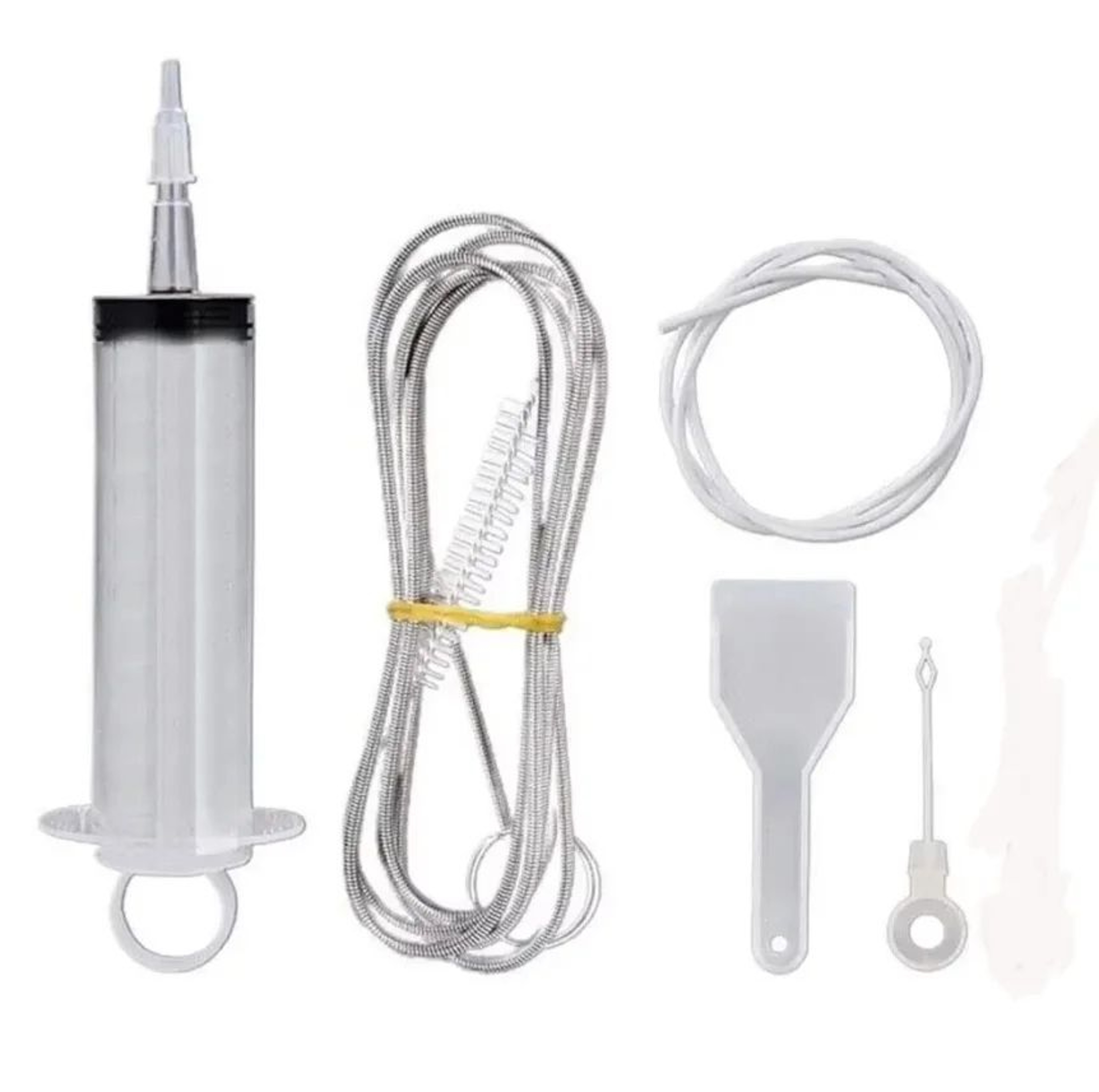 Premium Refrigerator Drain Hole Cleaning Kit  MultiSize Flexible Brushes  Water Outlet Clog Remover 5