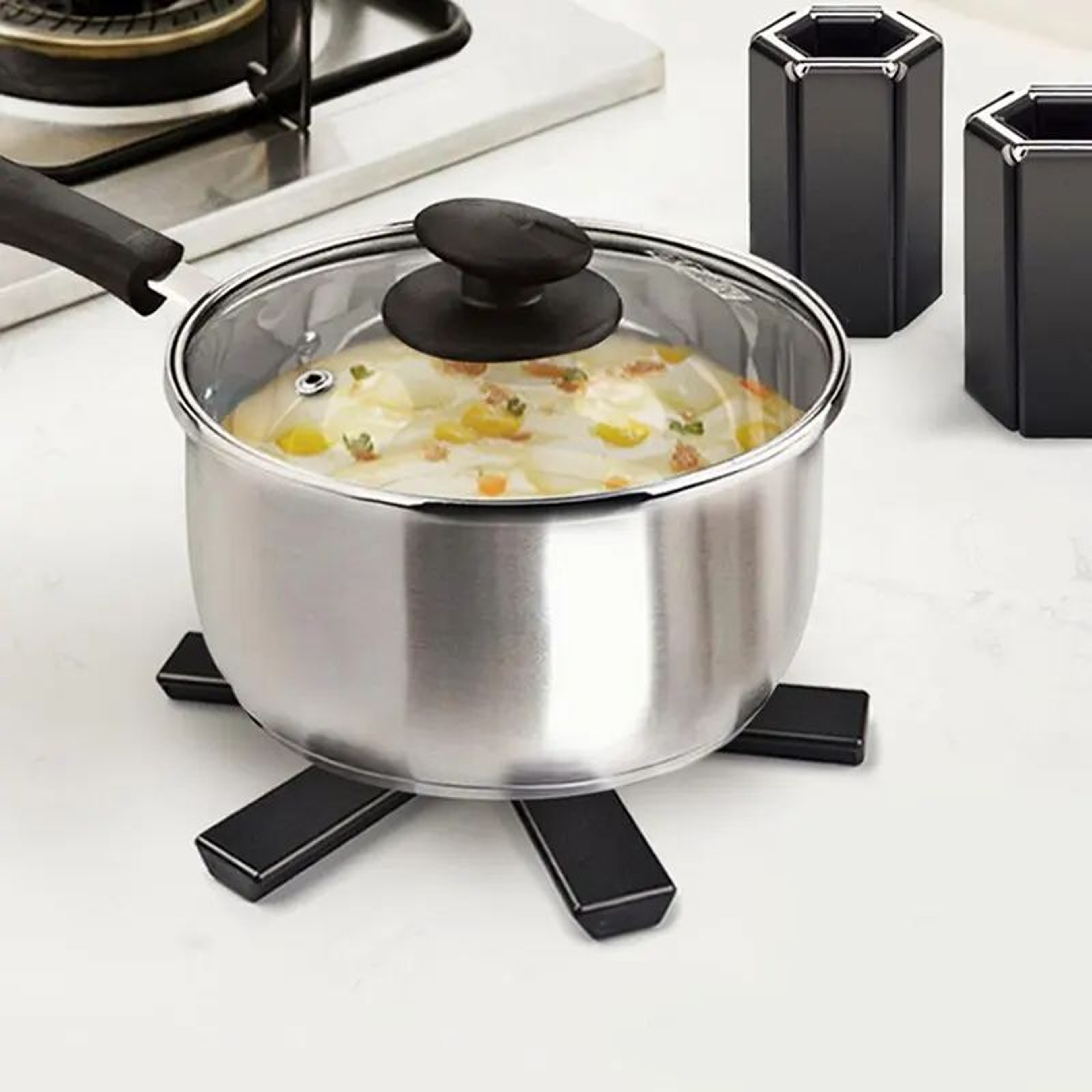 Foldable Heat Resistant Pot Mat  Kitchen Trivet  HighTemperature Insulated Placemat For Pots And Pa 4