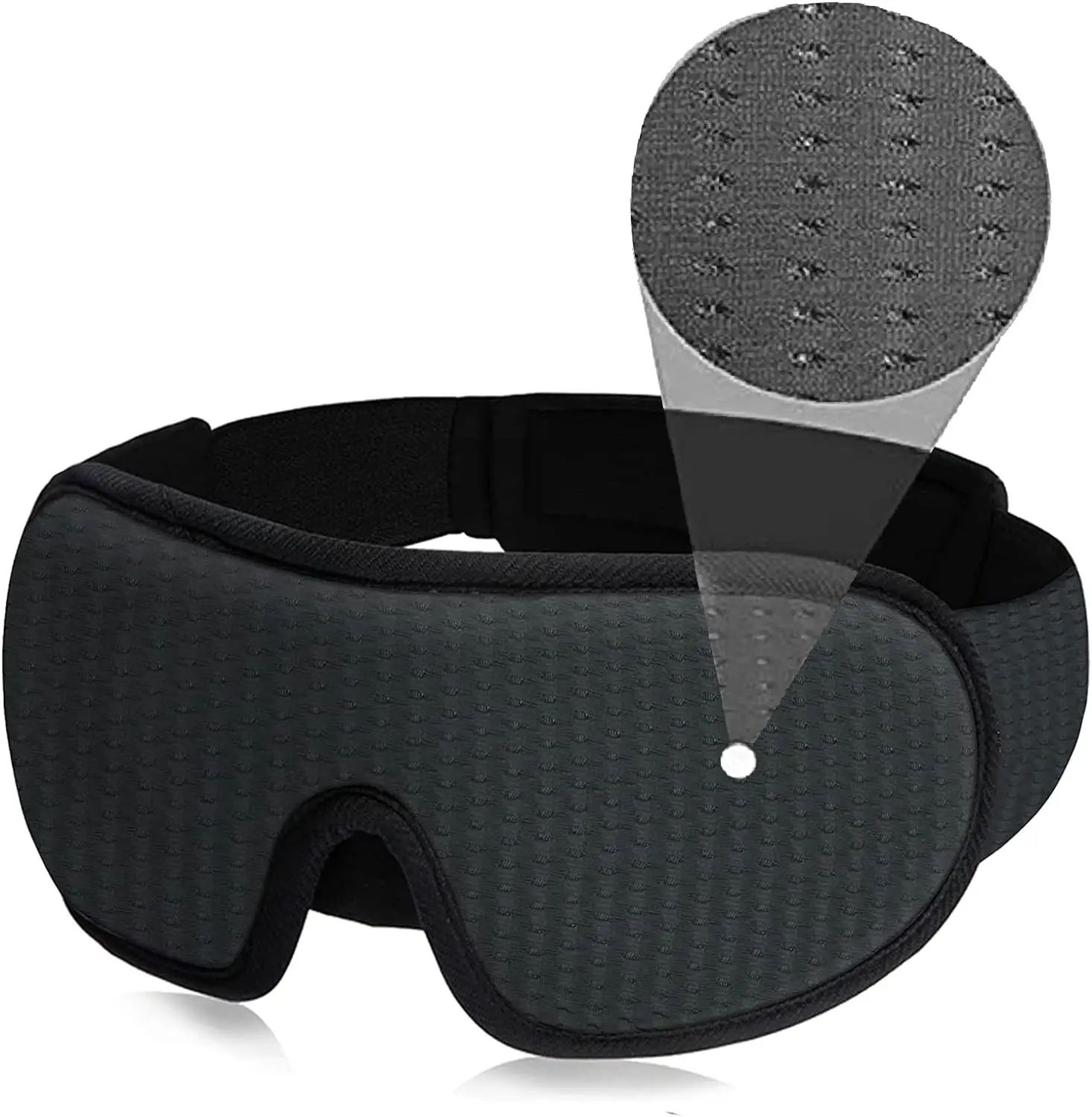 3D Sleep Eye Mask For Total Blackout  Soft Padded Light Blocking Sleep Mask For Deeper Rest 4