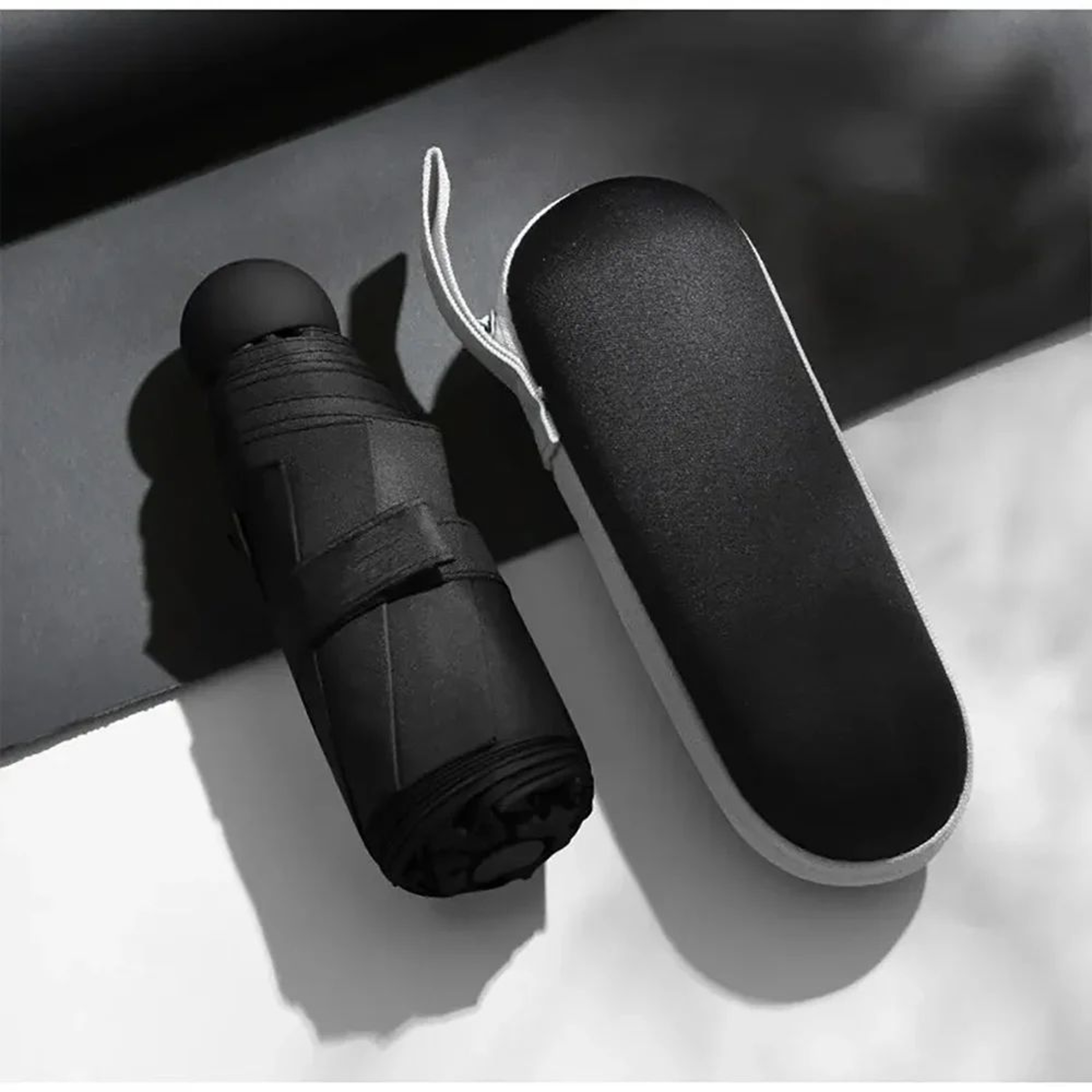 Capsule Mini Travel Umbrella  Compact UV Protection Sun  Rain Umbrella 5