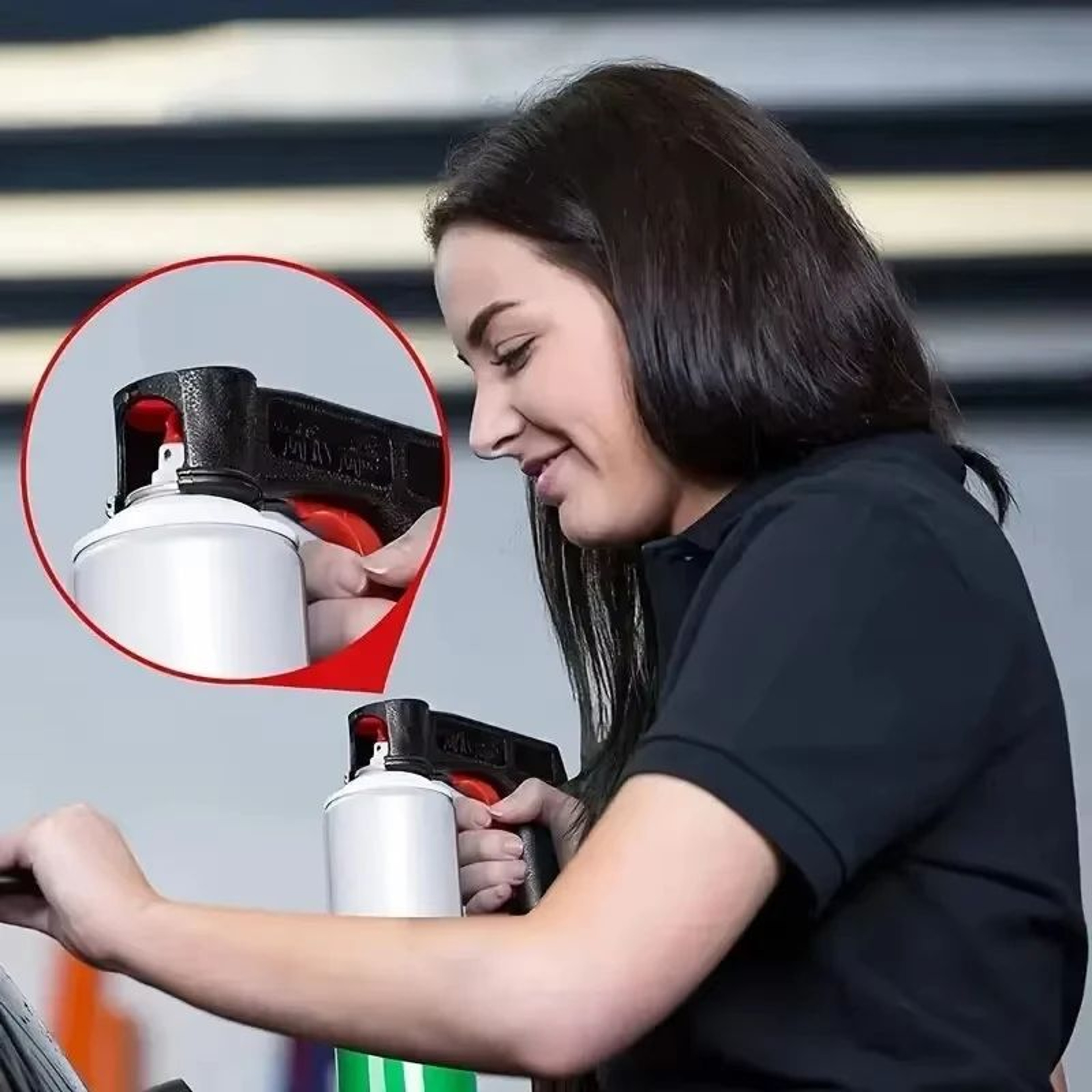 Universal Spray Paint Handle Grip  Reusable Trigger Handle For Aerosol Cans 2