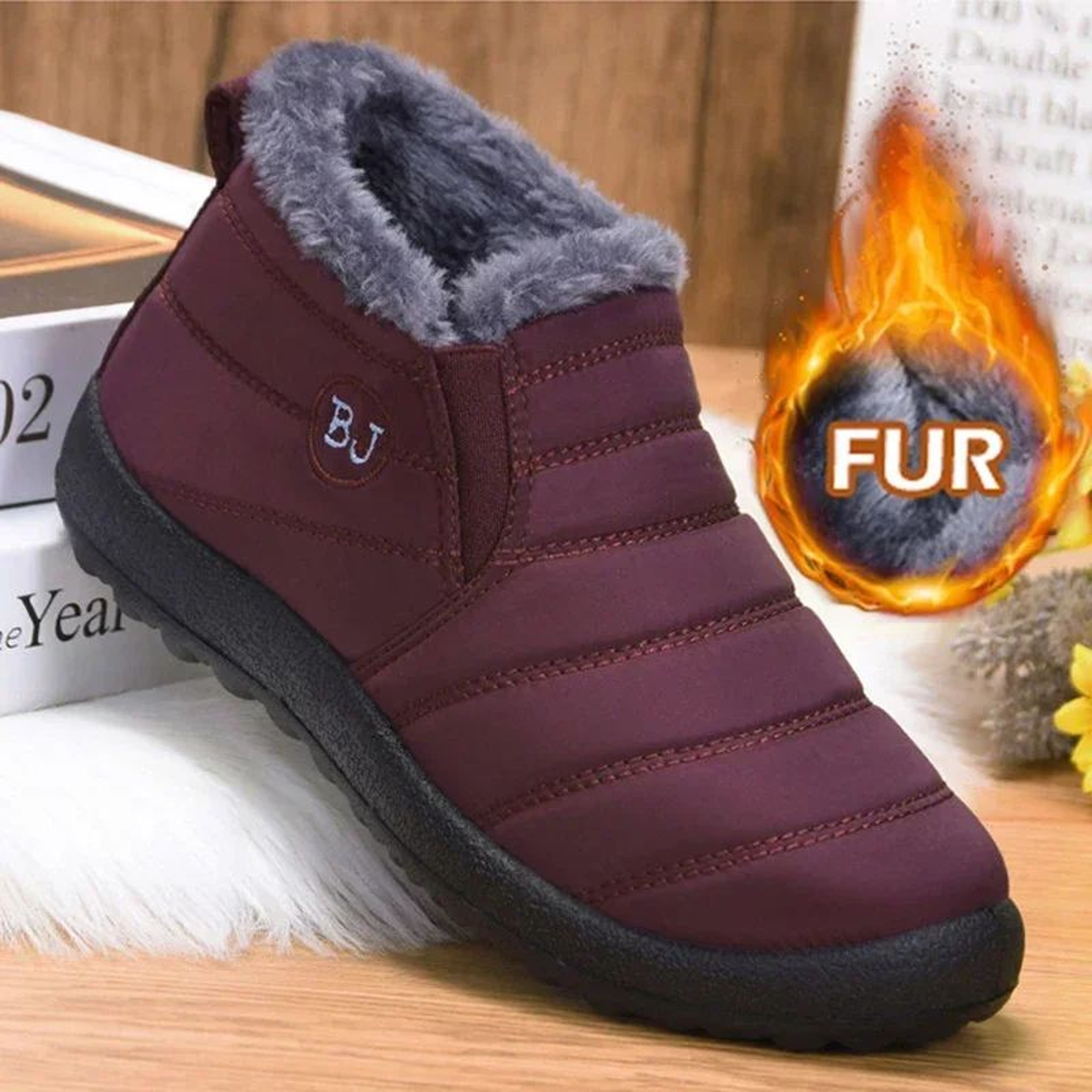 WinterShield Women Waterproof Snow Boots  Plush Insulated Ankle Warm Boots 1