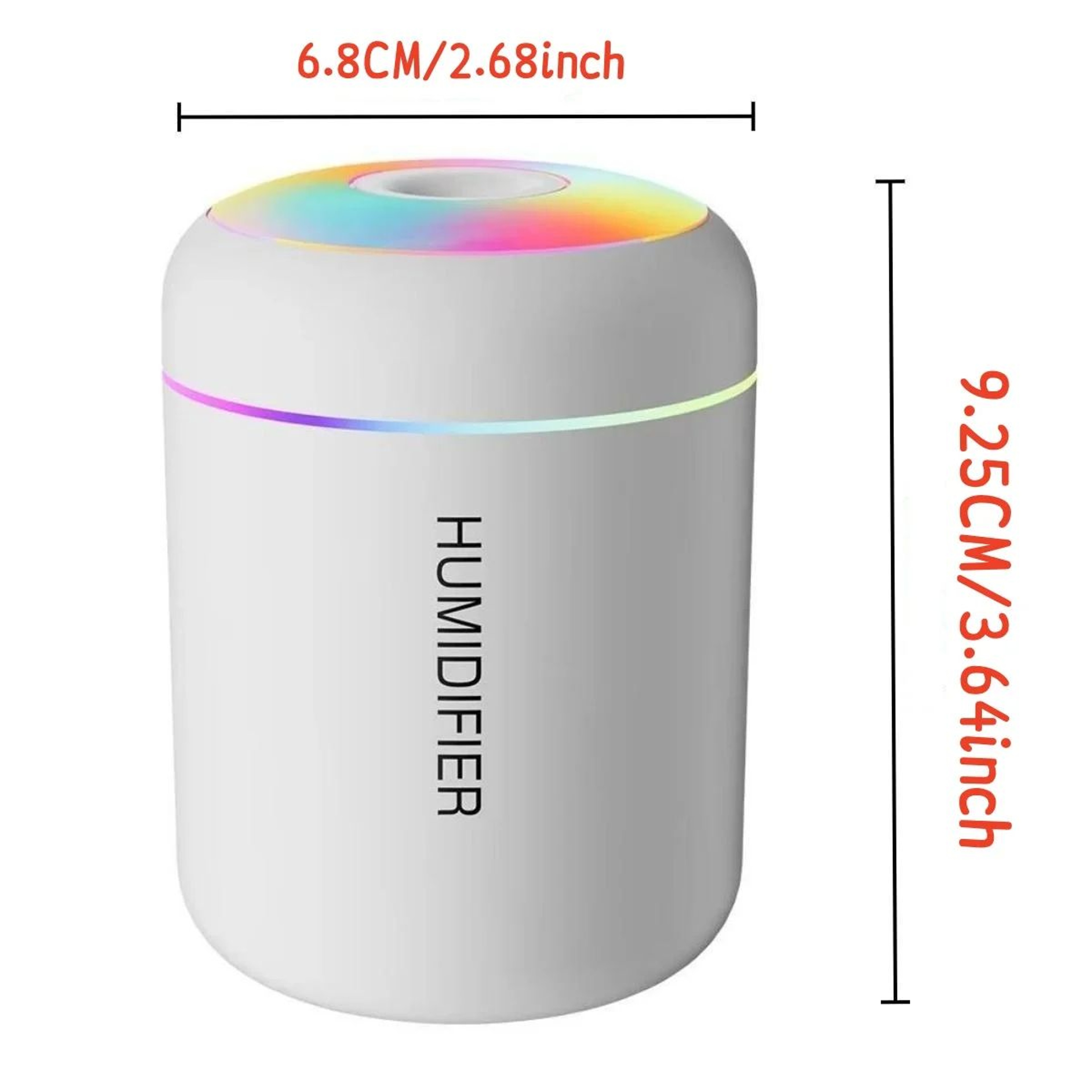 PureMist Mini Air Humidifier  USB Aroma Diffuser With LED Light For Home  Car 1