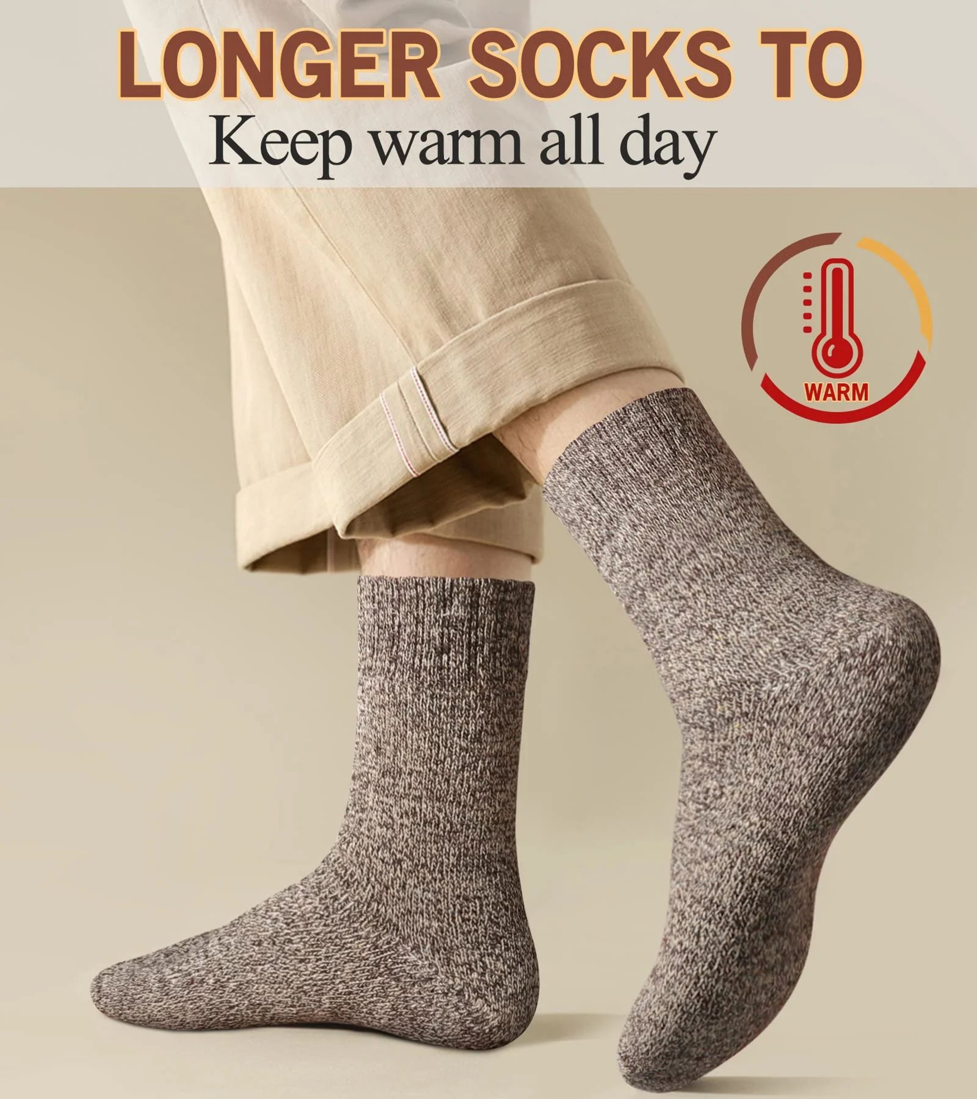 FrostGuard Winter Thermal Socks  Extra Thick Warm Socks For Men  Women 5 Pairs 2