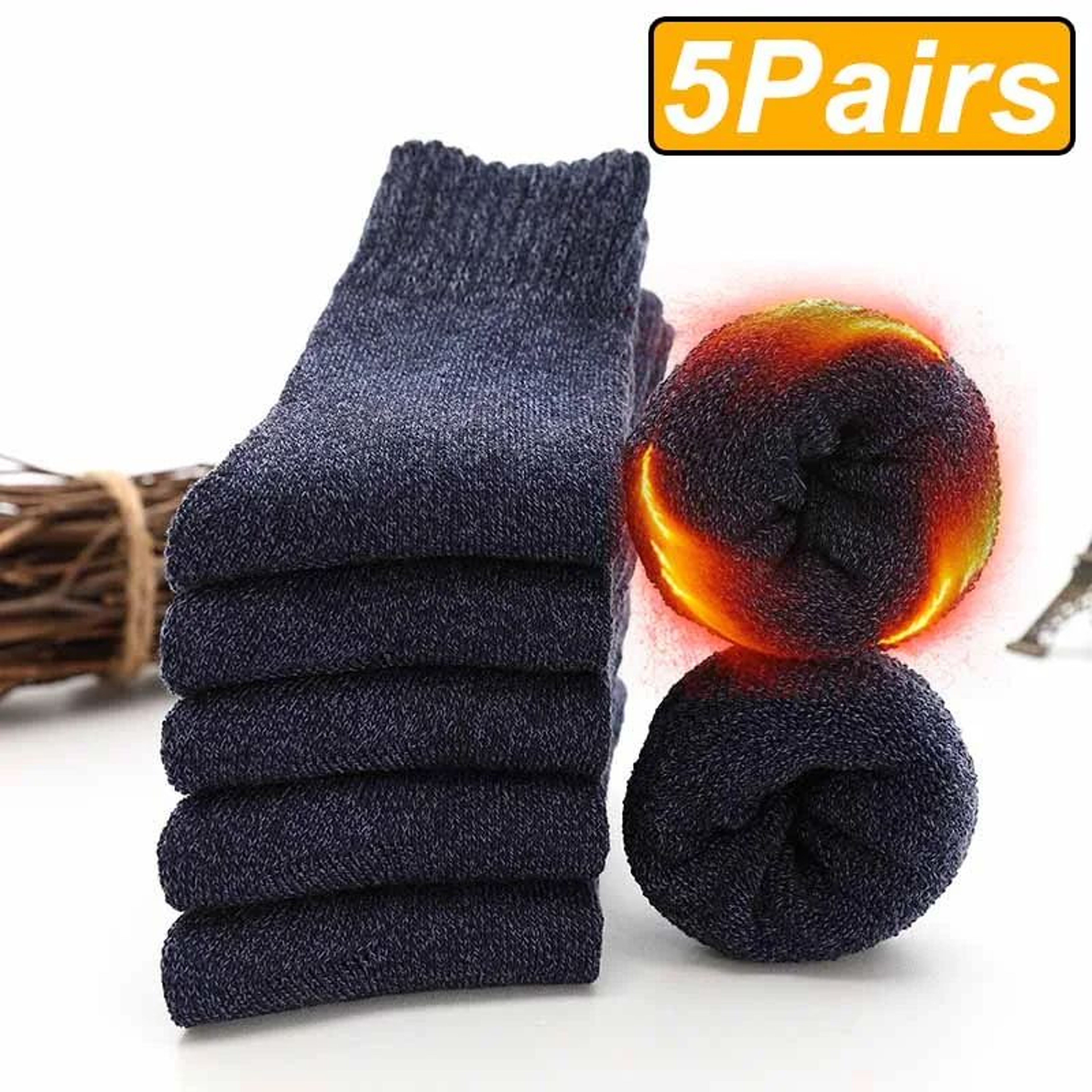 FrostGuard Winter Thermal Socks  Extra Thick Warm Socks For Men  Women 5 Pairs 13