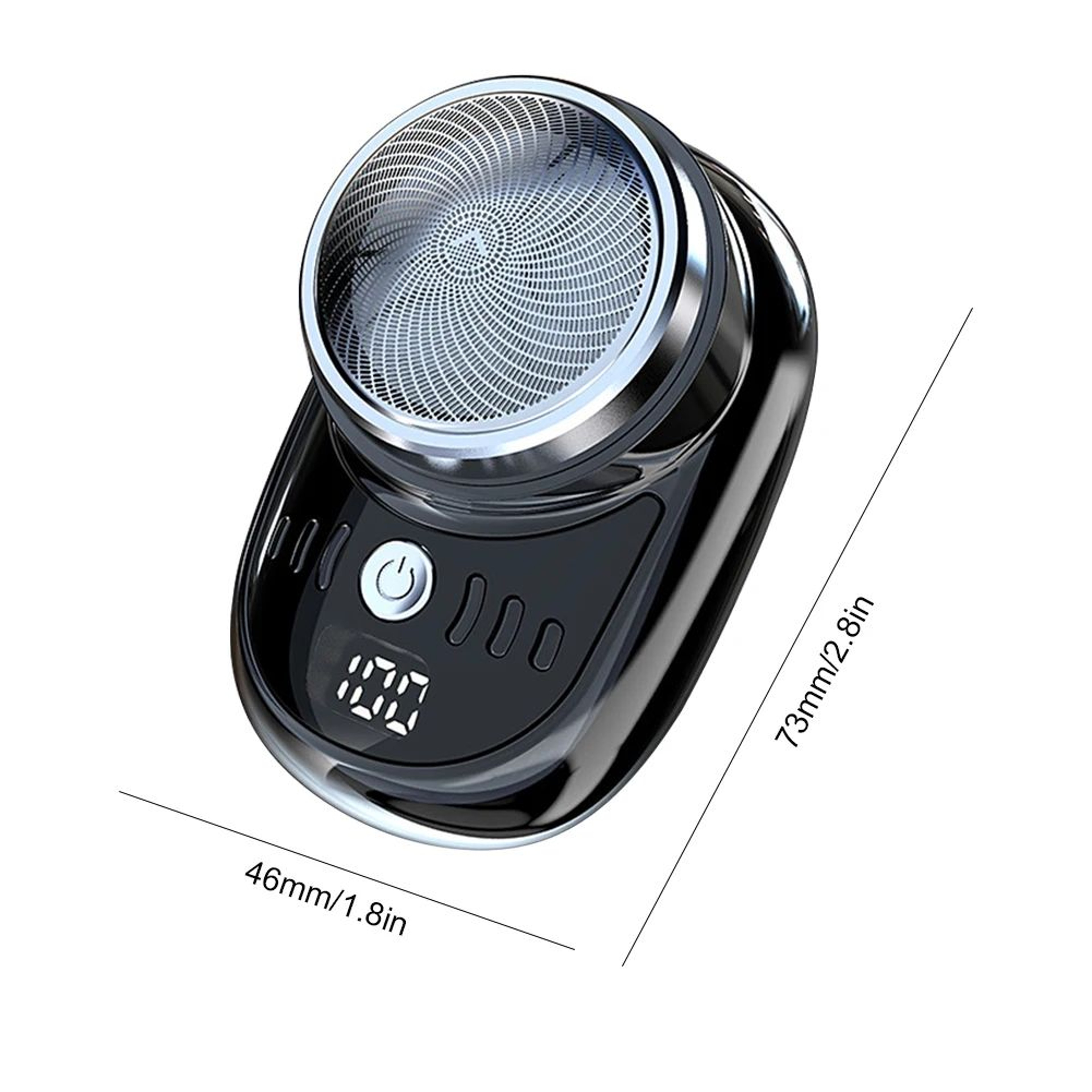 SmoothGo Mini Electric Shaver  USB Rechargeable Pocket Travel Razor With Digital Display 4
