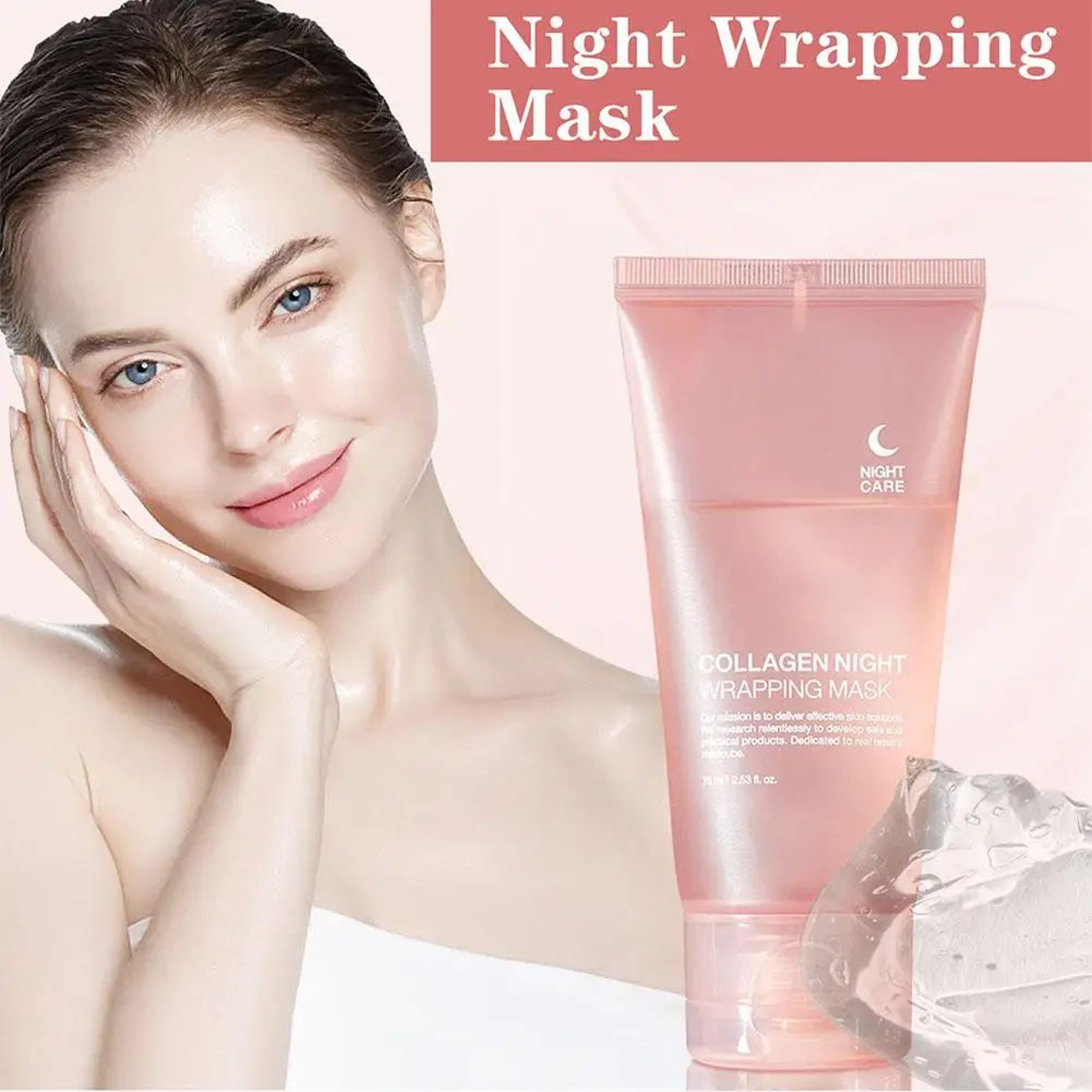 GlowLift Collagen Overnight PeelOff Mask  Hydrating  Firming Facial Treatment 2