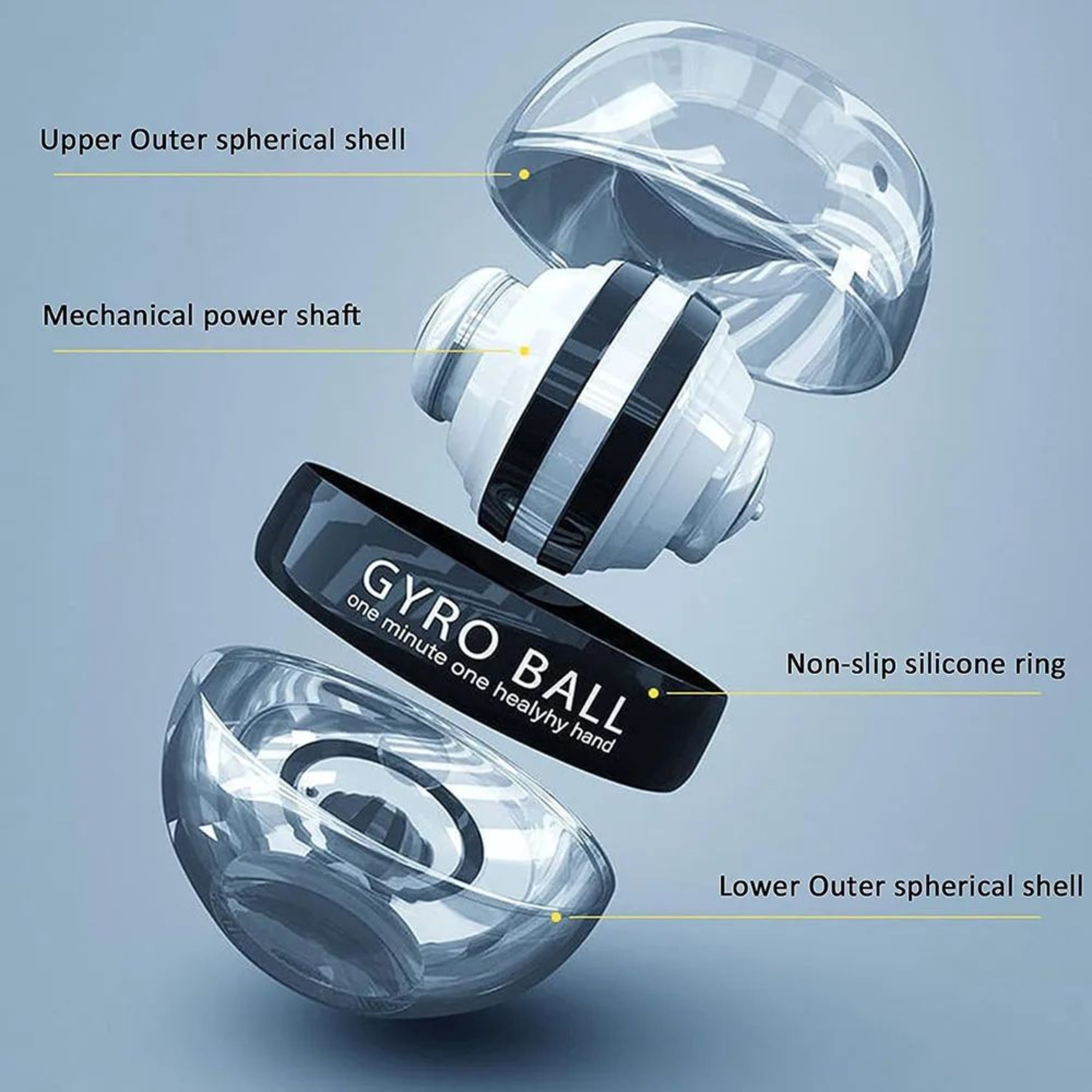 Pro Power Spin Wrist Gyro Strength Trainer  AutoStart Forearm  Grip Exerciser For Wrist Hand  Finge 1