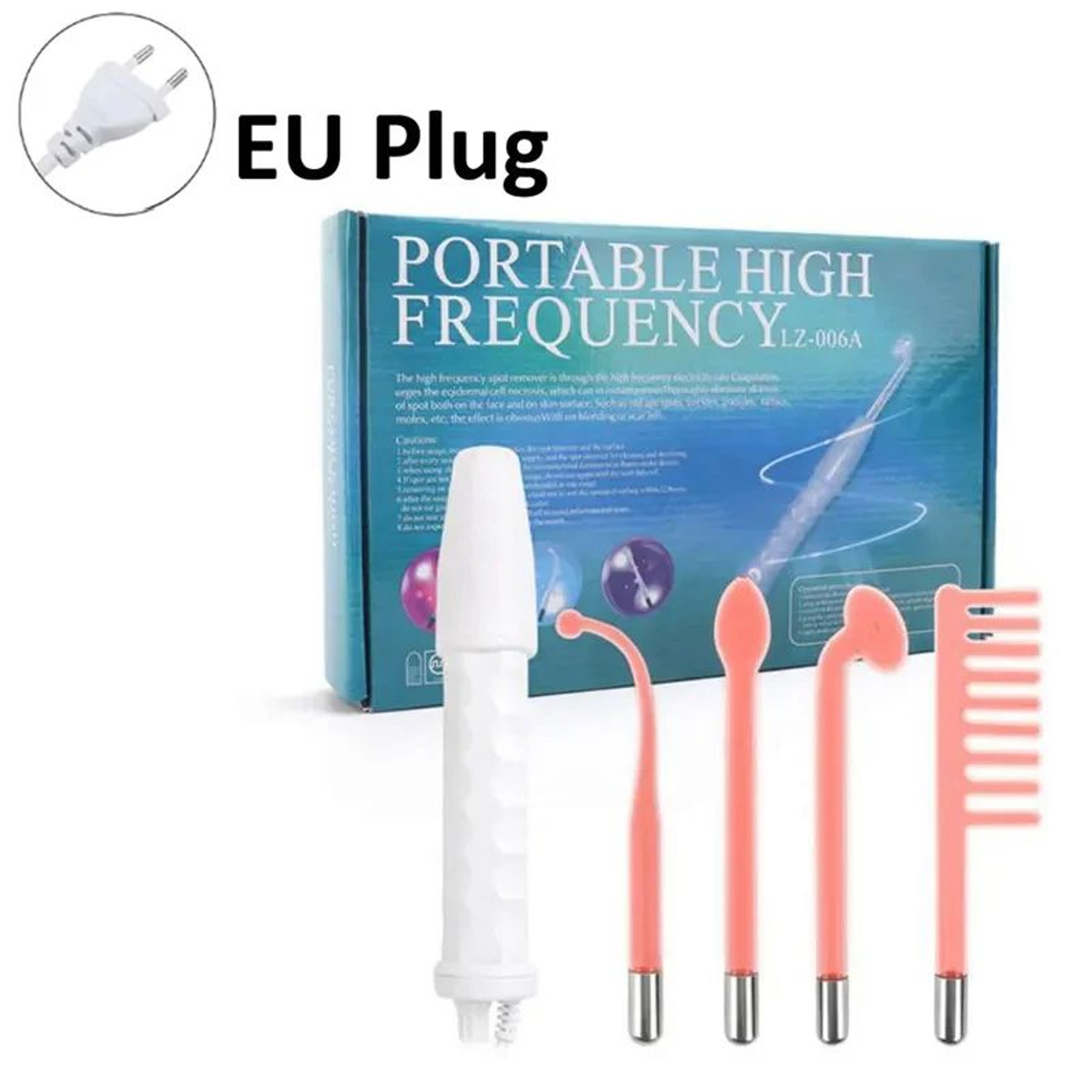GlowWave 4in1 High Frequency Facial Wand  Portable Acne  Skin Therapy Tool 3