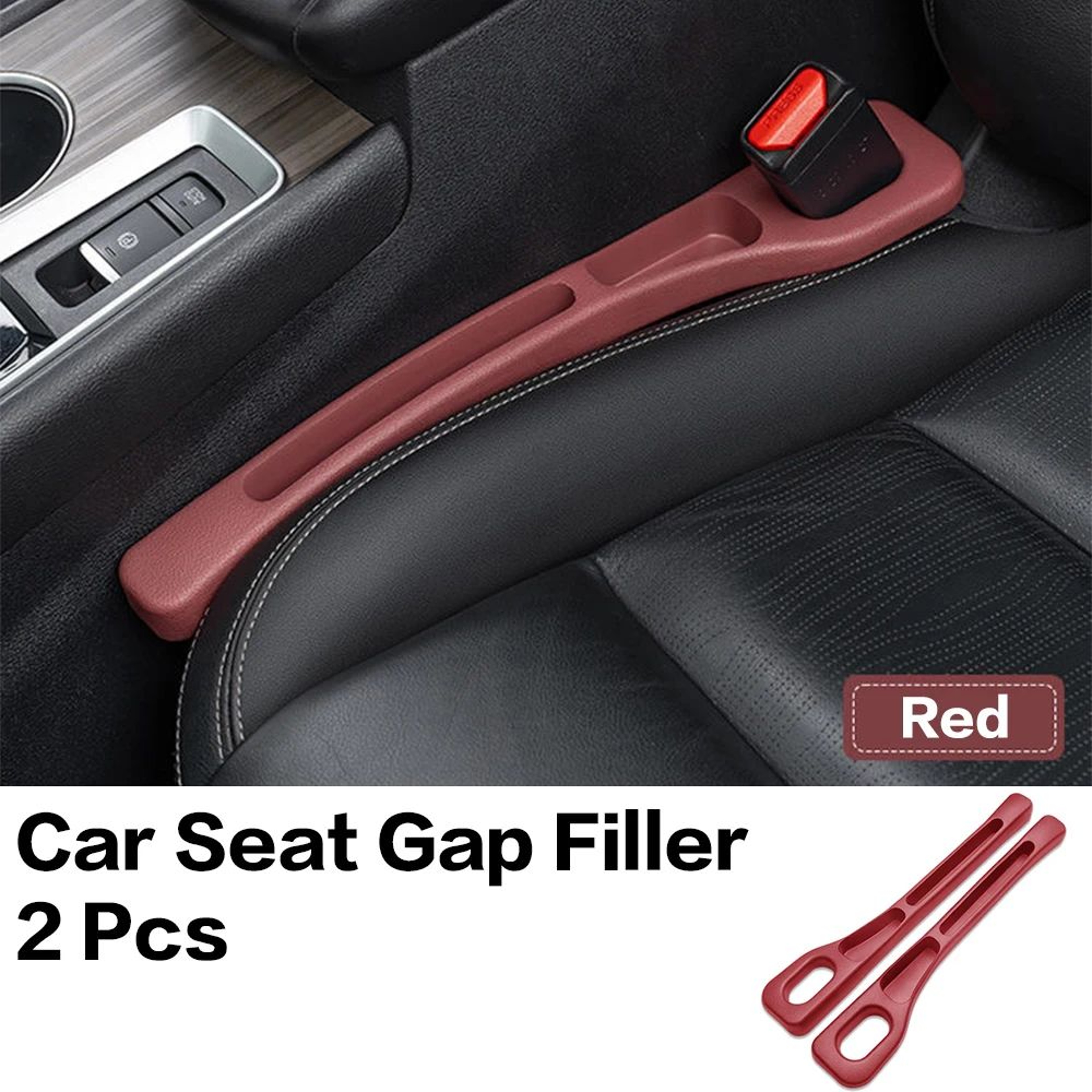 GapGuard Car Seat Gap Filler  Interior Crevice Organizer For Seats 2Piece Set 8