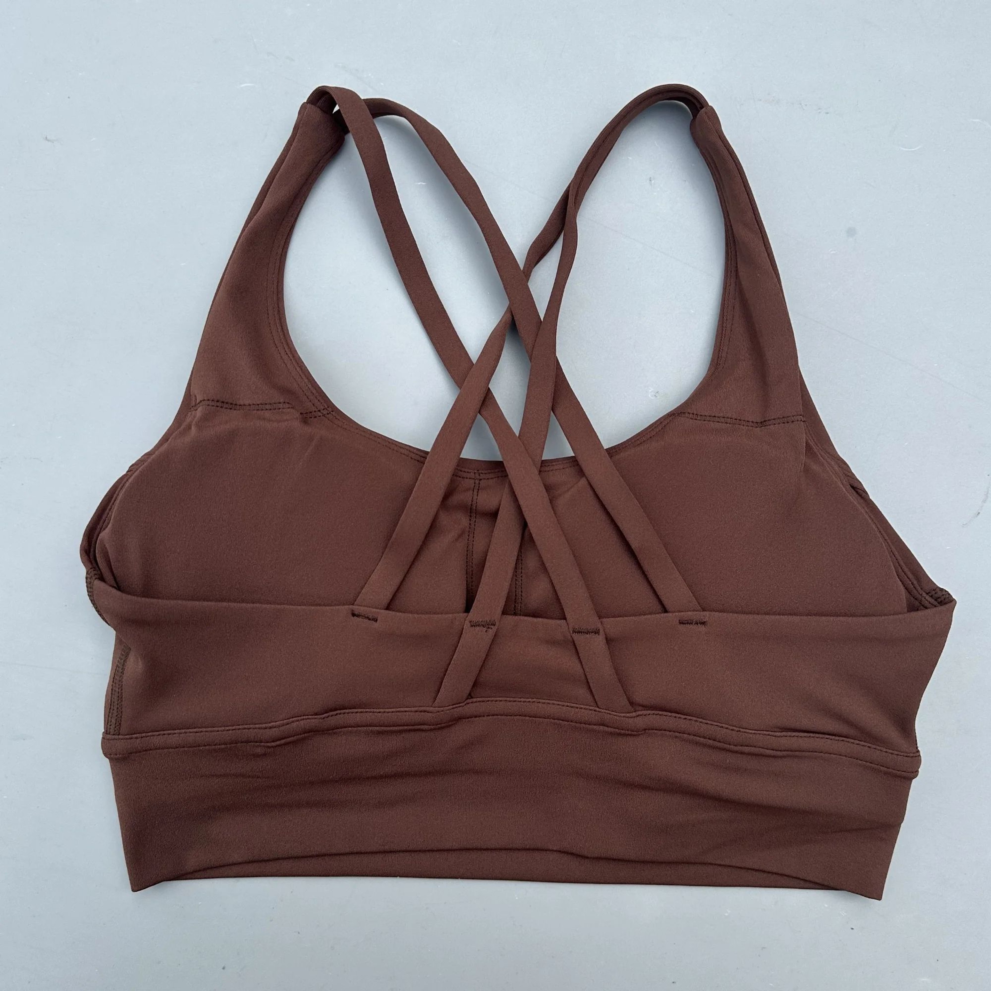 Performance Cross Back Sports Bra  Supportive Women Fitness Bra With PushUp Chest Pads 8