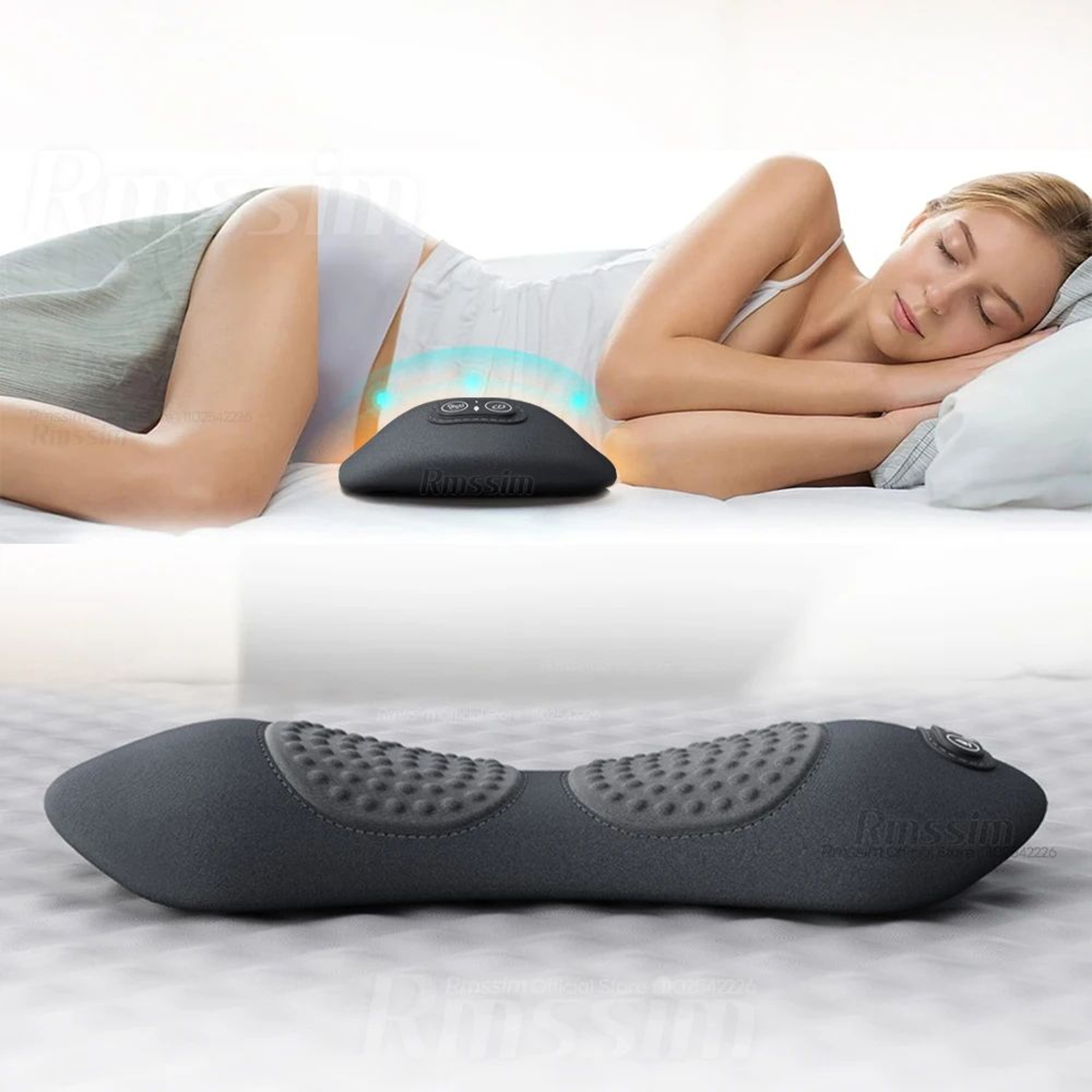 ReliefCore 3in1 Electric Lumbar Support Pillow  Electric Lumbar Support Pillow With Heat  Vibration 0