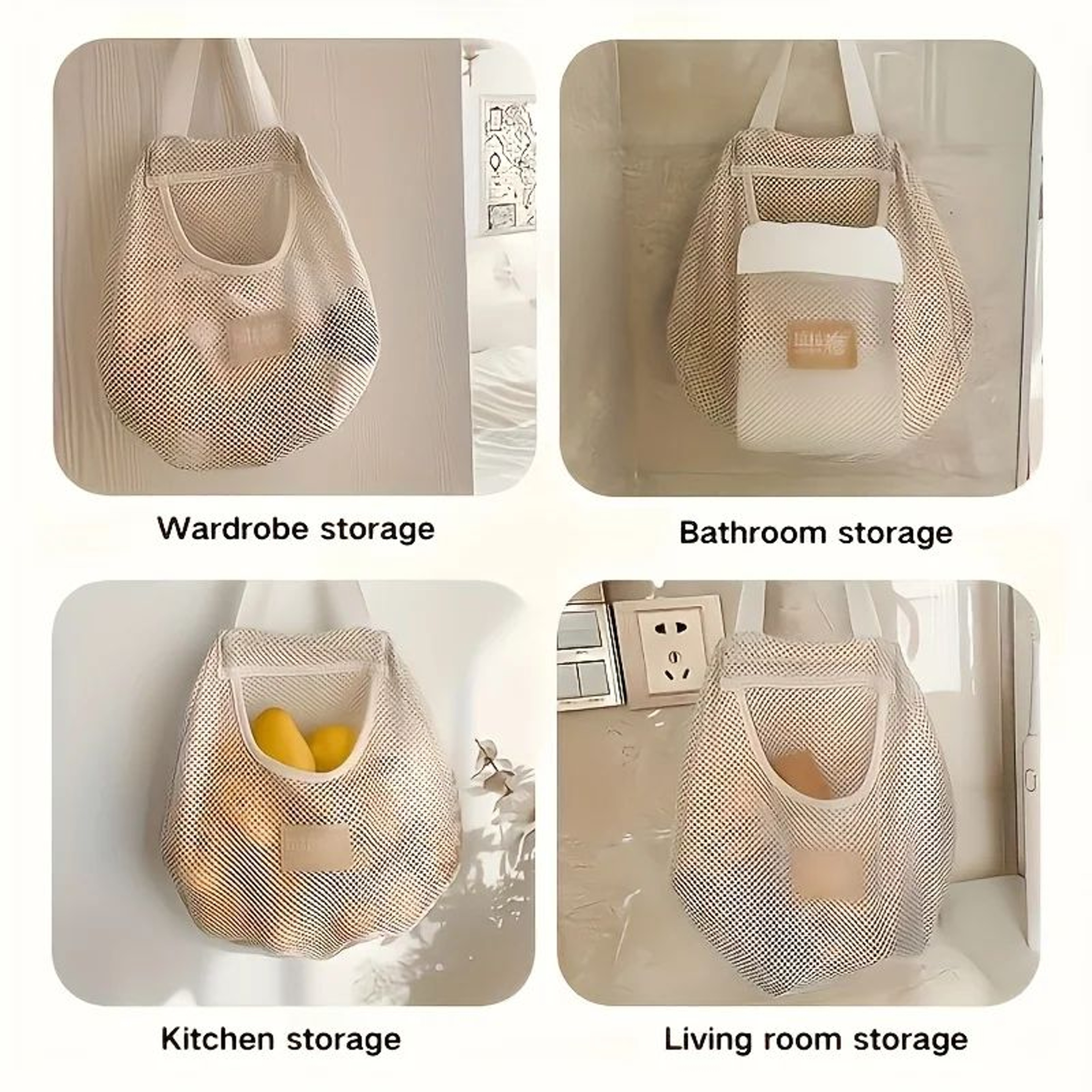 Hanging Sock Organizer Storage Bag  SpaceSaving Closet  Drawer Organizer 12 Pcs 3