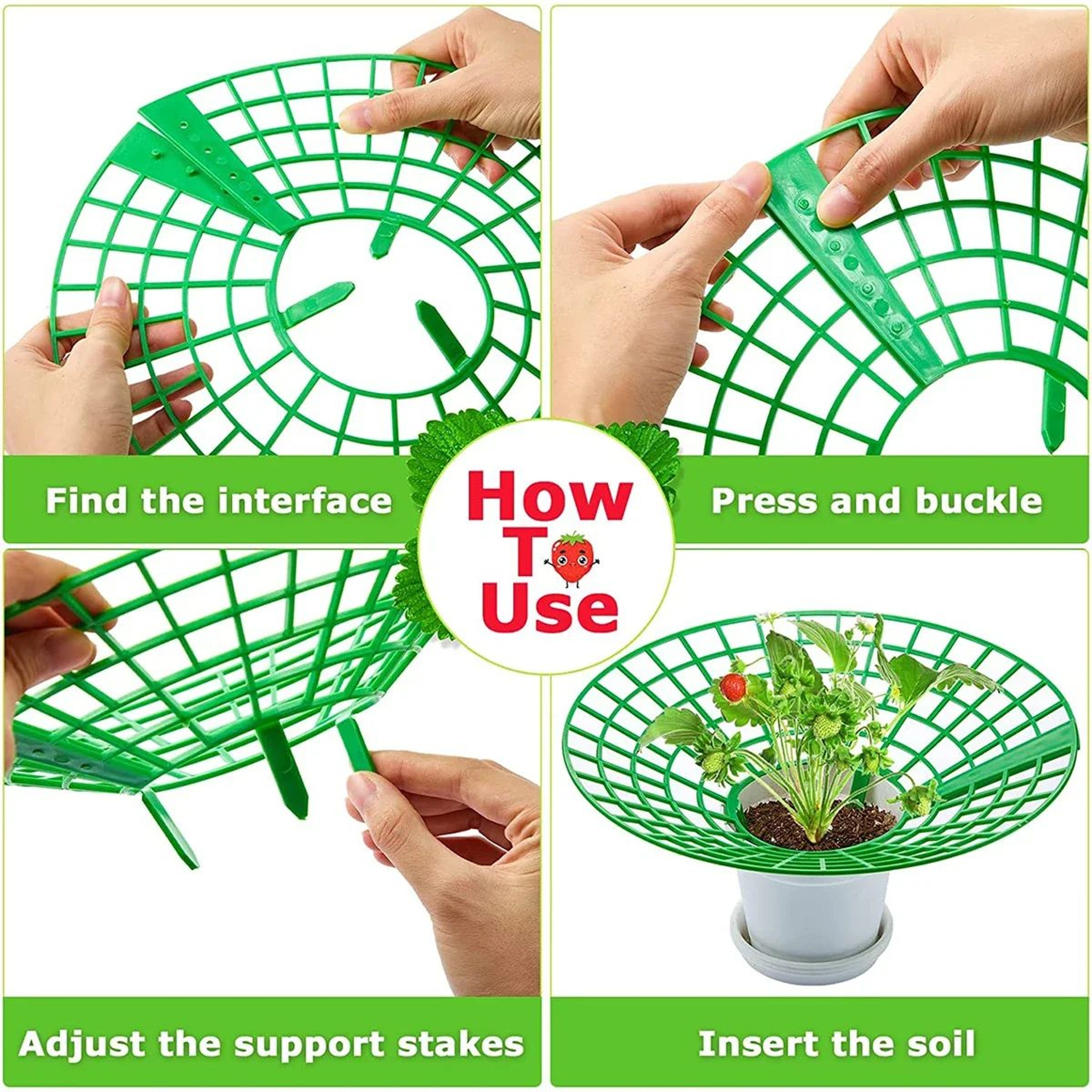 Plant Support Racks For Strawberries  Melons  10Piece 3Legged Garden Support Frames 4