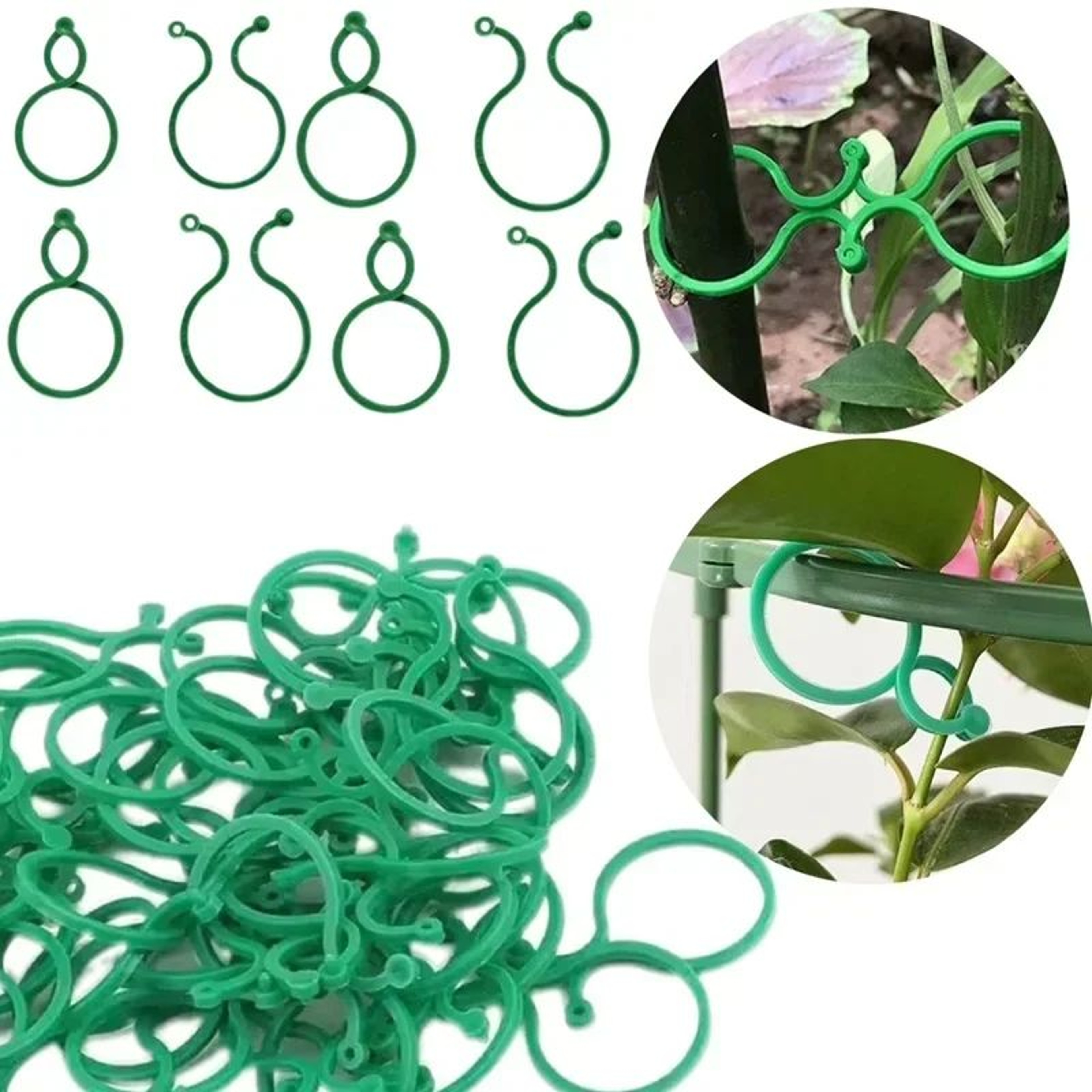 Reusable Garden Plant Clips  Vine Ties  Adjustable Support Hooks For Tomatoes And Vines 2