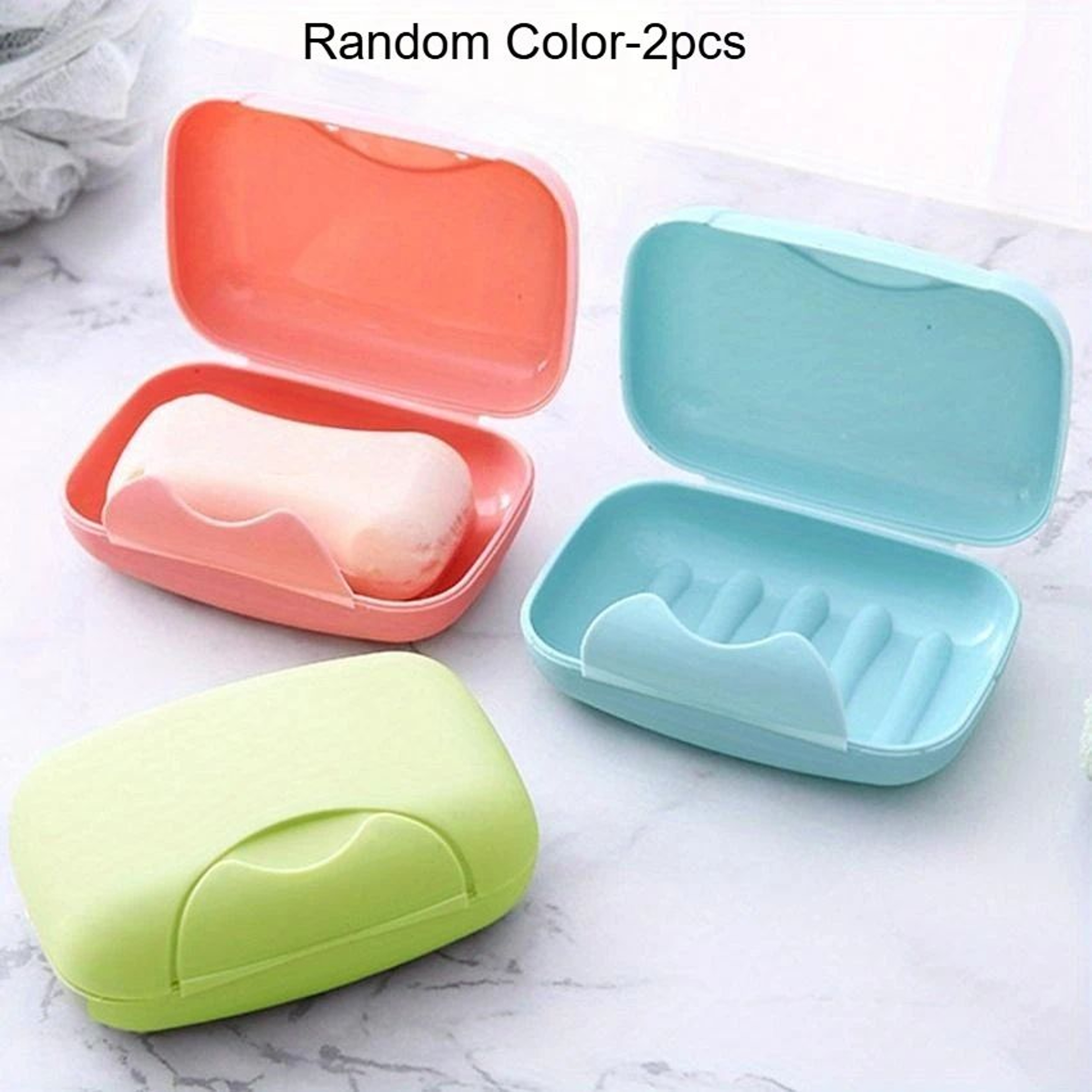Portable Soap Box With Lid  2Piece Travel Soap Dish Containers For Bathroom  Baby Use 6