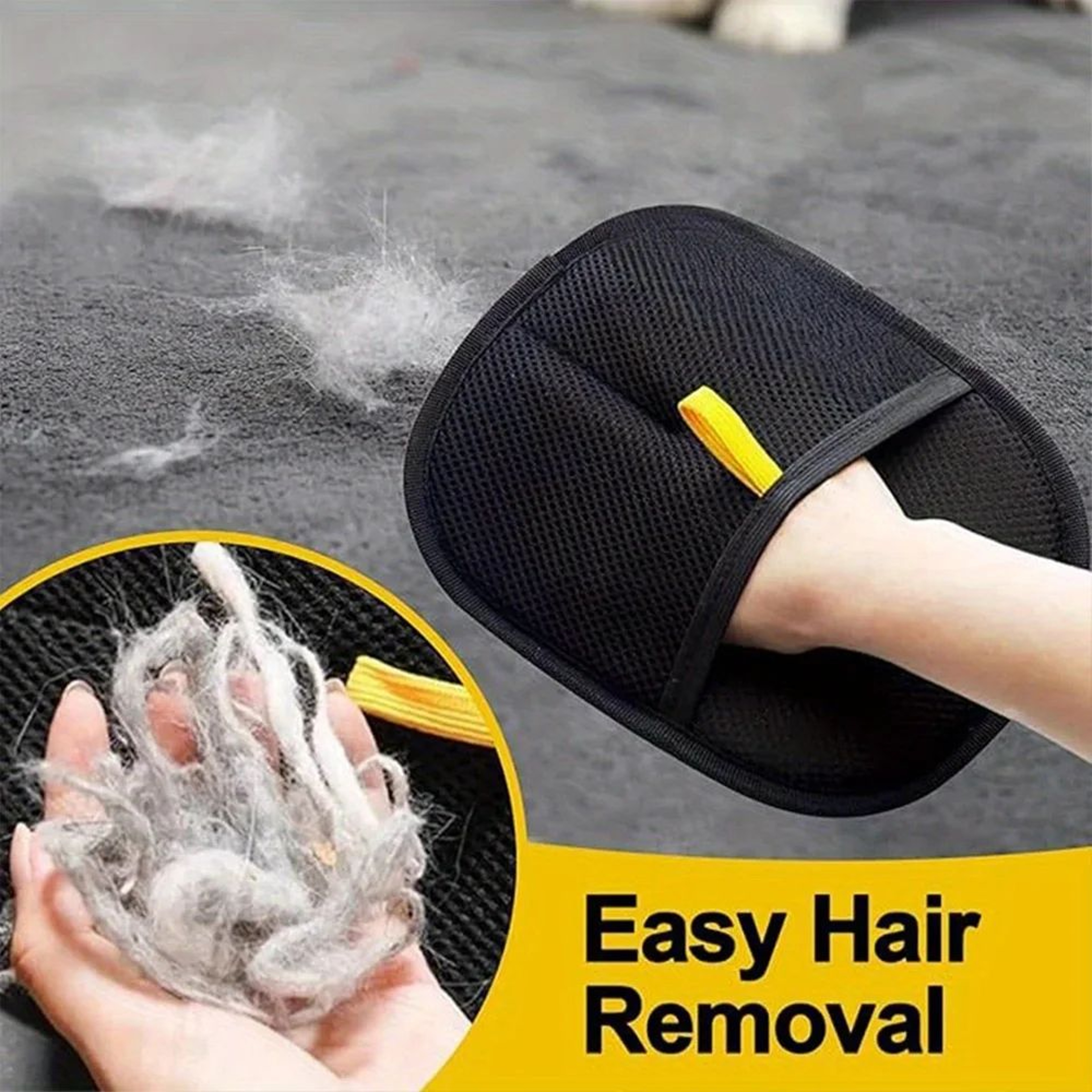 Pet Grooming Gloves Hair Remover  Gentle Deshedding  Cleaning Gloves For Dogs And Cats 1