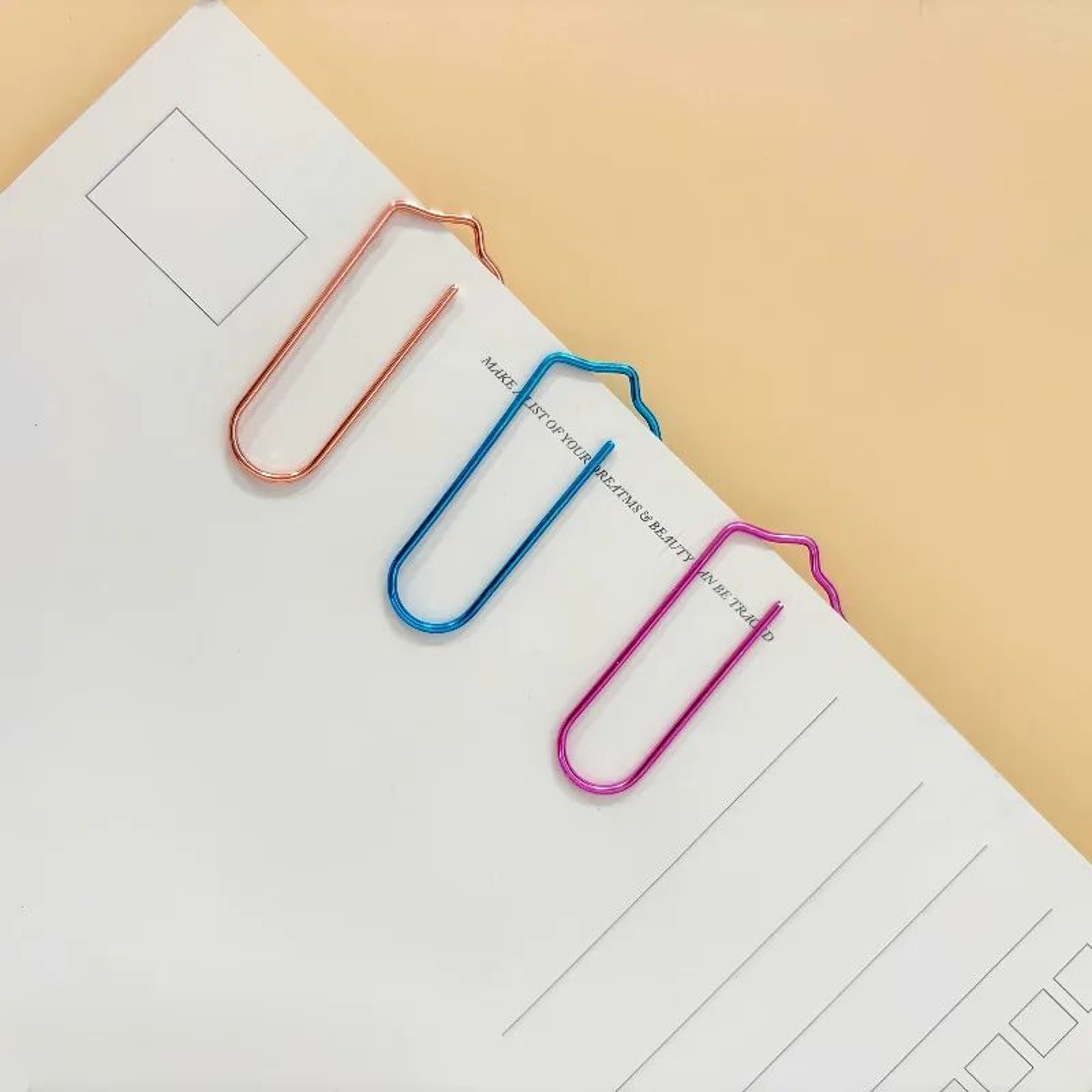 Rose Shaped Paper Clips Set  12 Colorful Metal Clips For Office School  Crafts 4