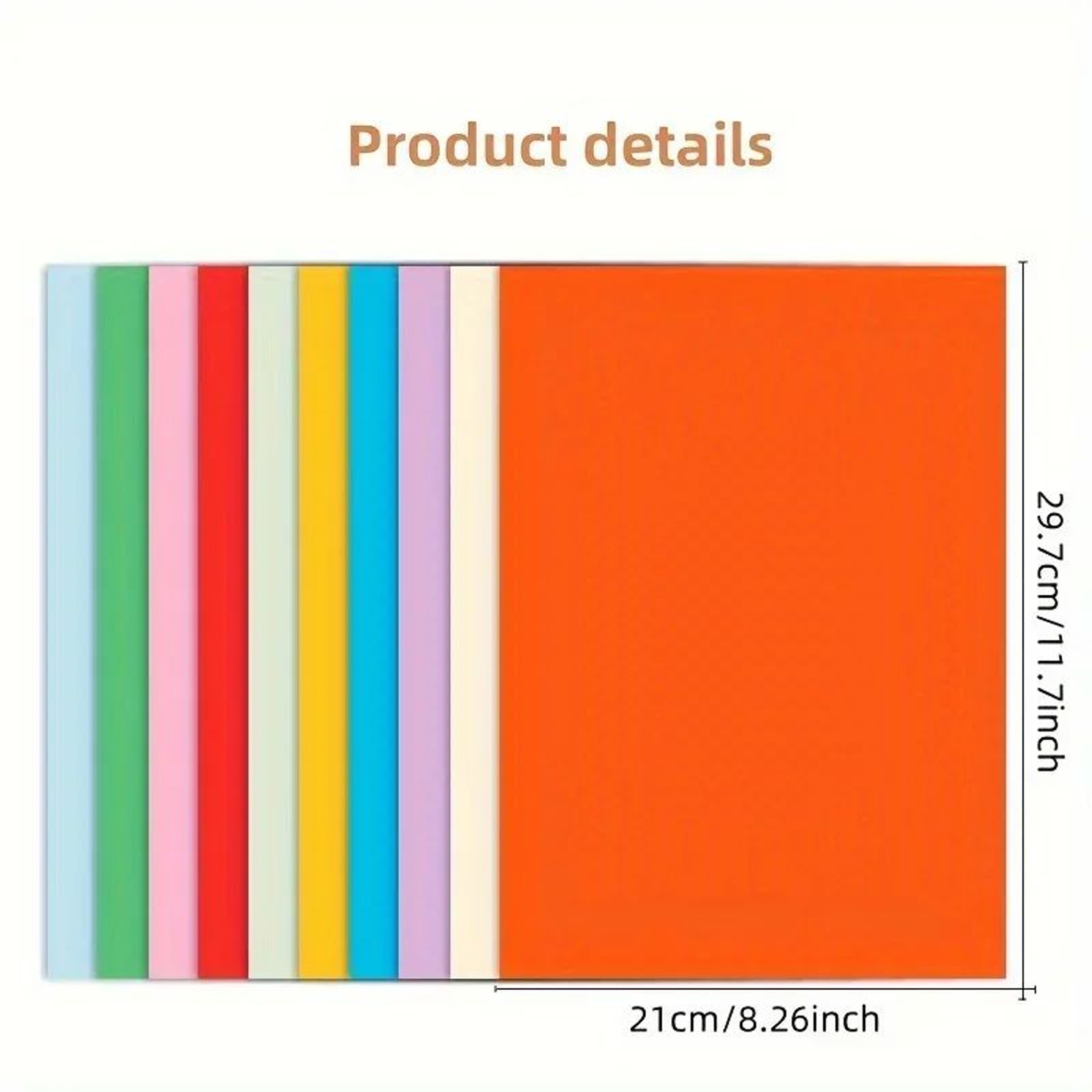 Premium A4 Color Paper Pack  100 Sheets Of Vibrant Craft  Origami Paper 5