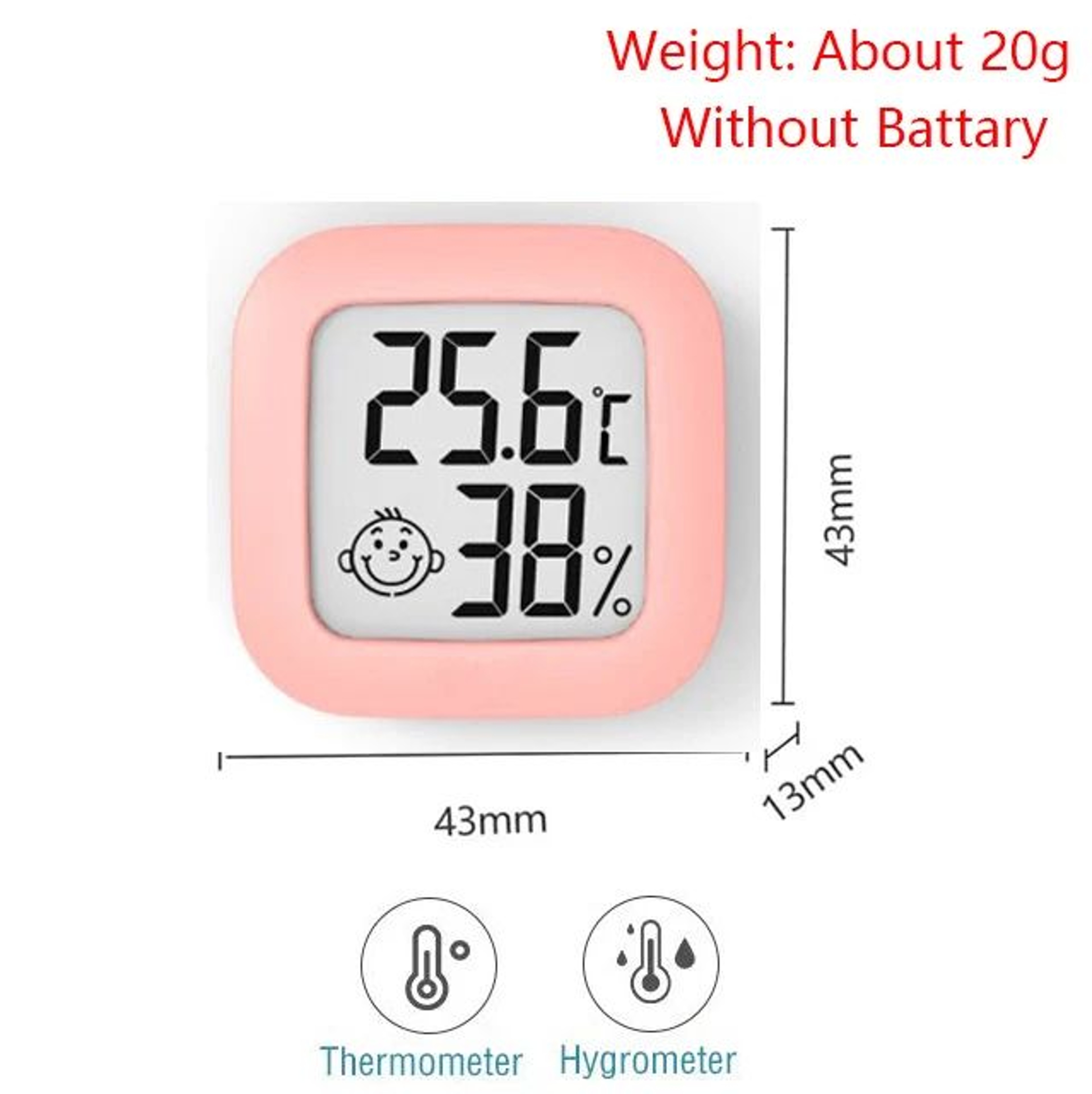 Digital LCD Thermometer Hygrometer  Mini Indoor Temperature  Humidity Monitor For Home 4