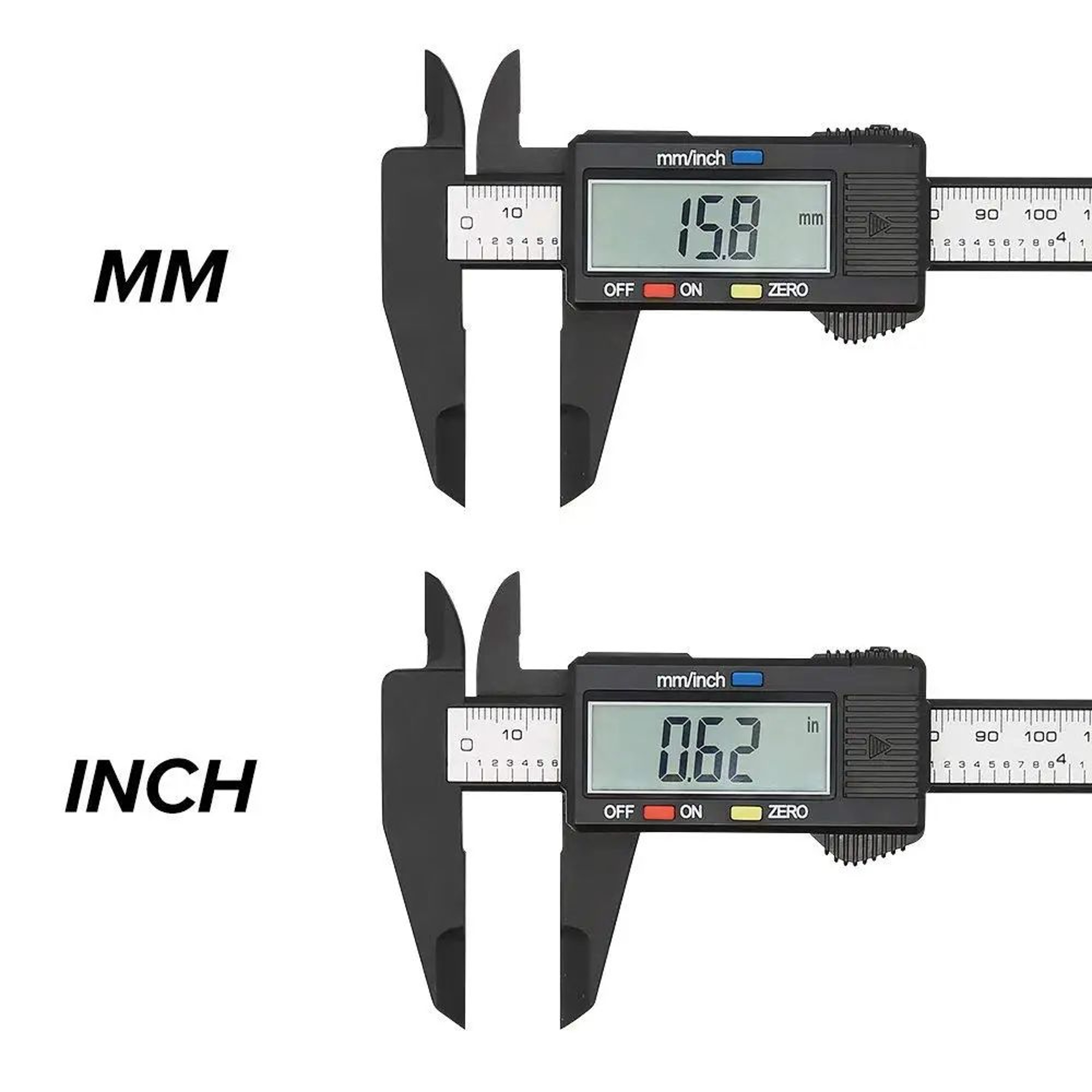 Digital Vernier Caliper 100mm  150mm  Carbon Fiber Electronic Measuring Tool 2
