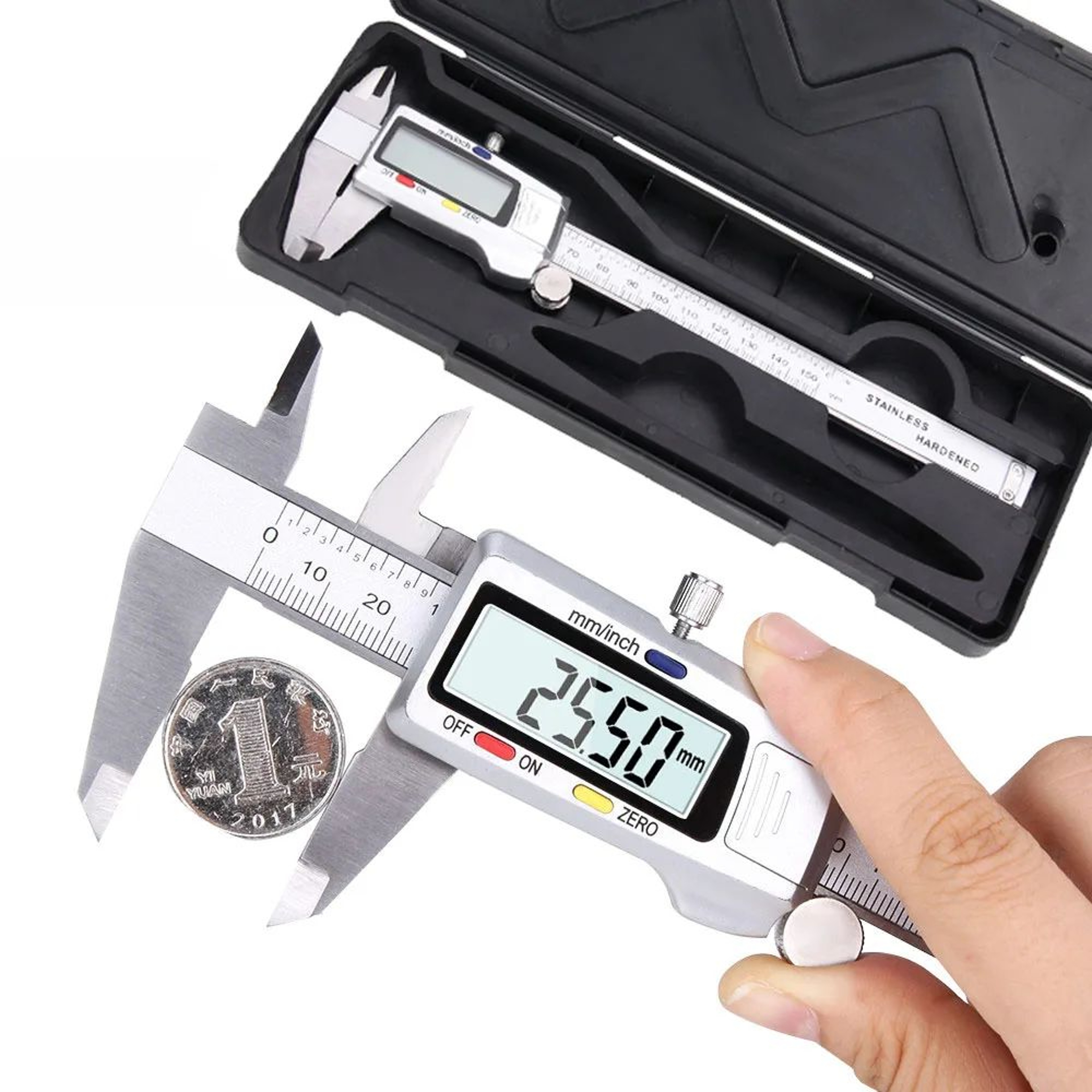150mm Stainless Steel Digital Caliper  Precision Vernier Measuring Tool With LCD Display 8