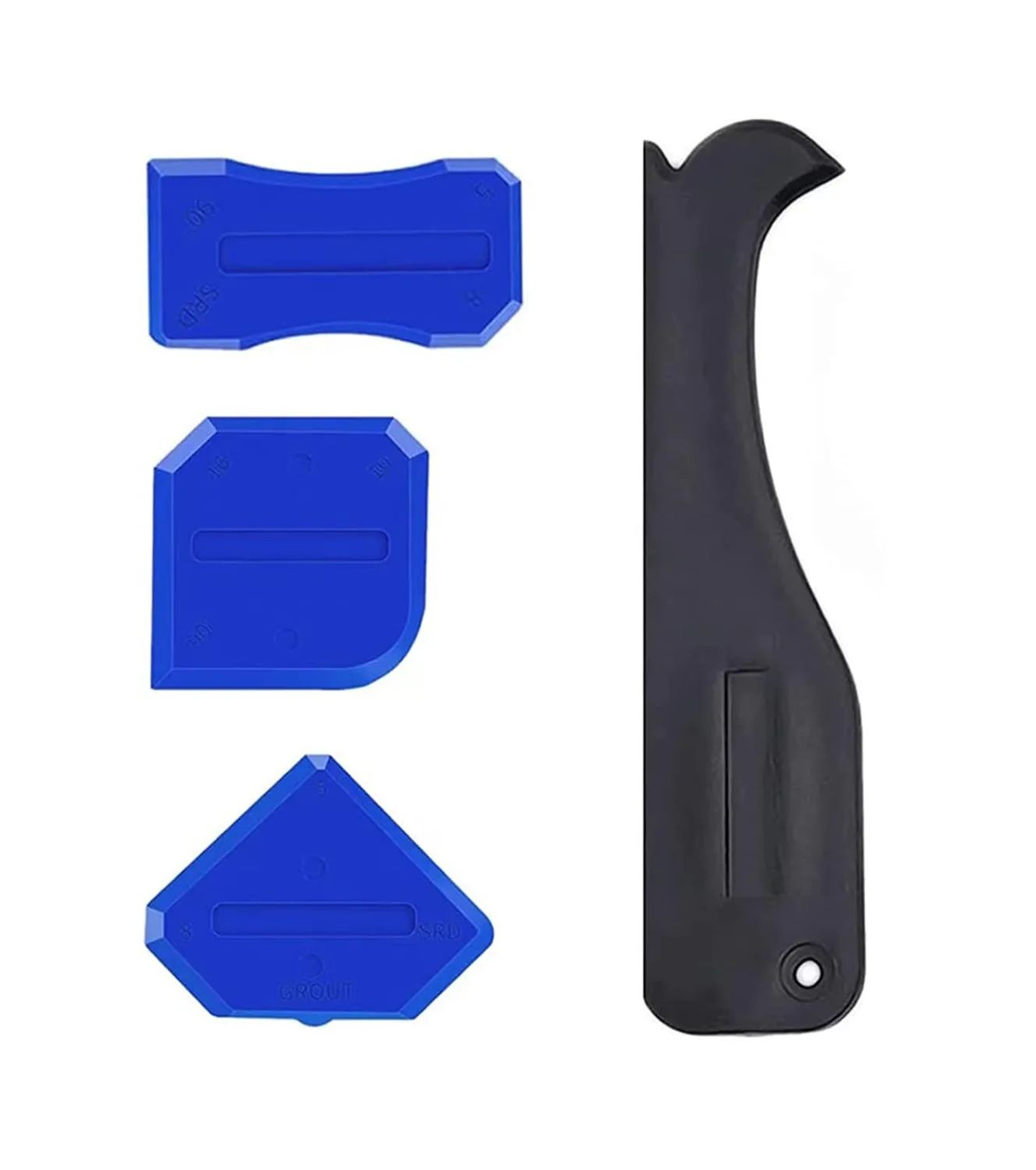 5in1 Caulking Tool Kit  Silicone Scraper Glue Remover  Grout Finishing Tool 5