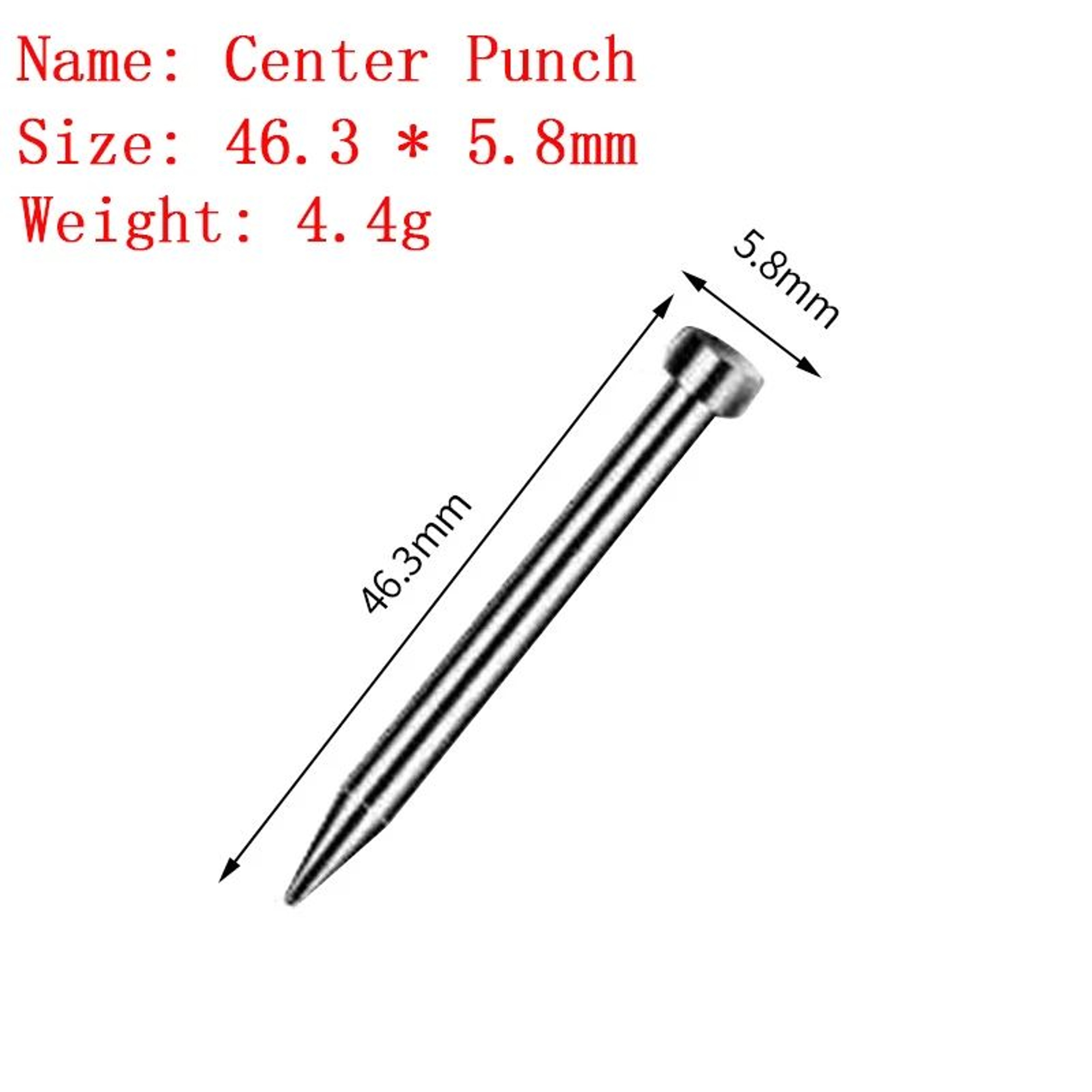 Precision HSS Automatic Center Punch Tool  HeavyDuty SpringLoaded Marking Punch For Metal Wood  Gla 9